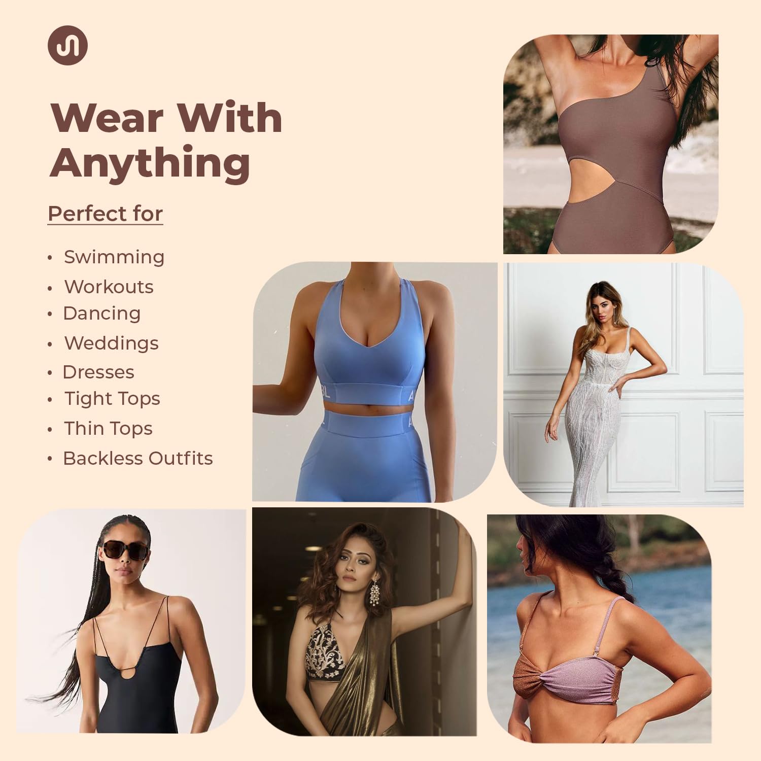 Invisible Silicone Nipple Covers for Women - Beige - Image 4