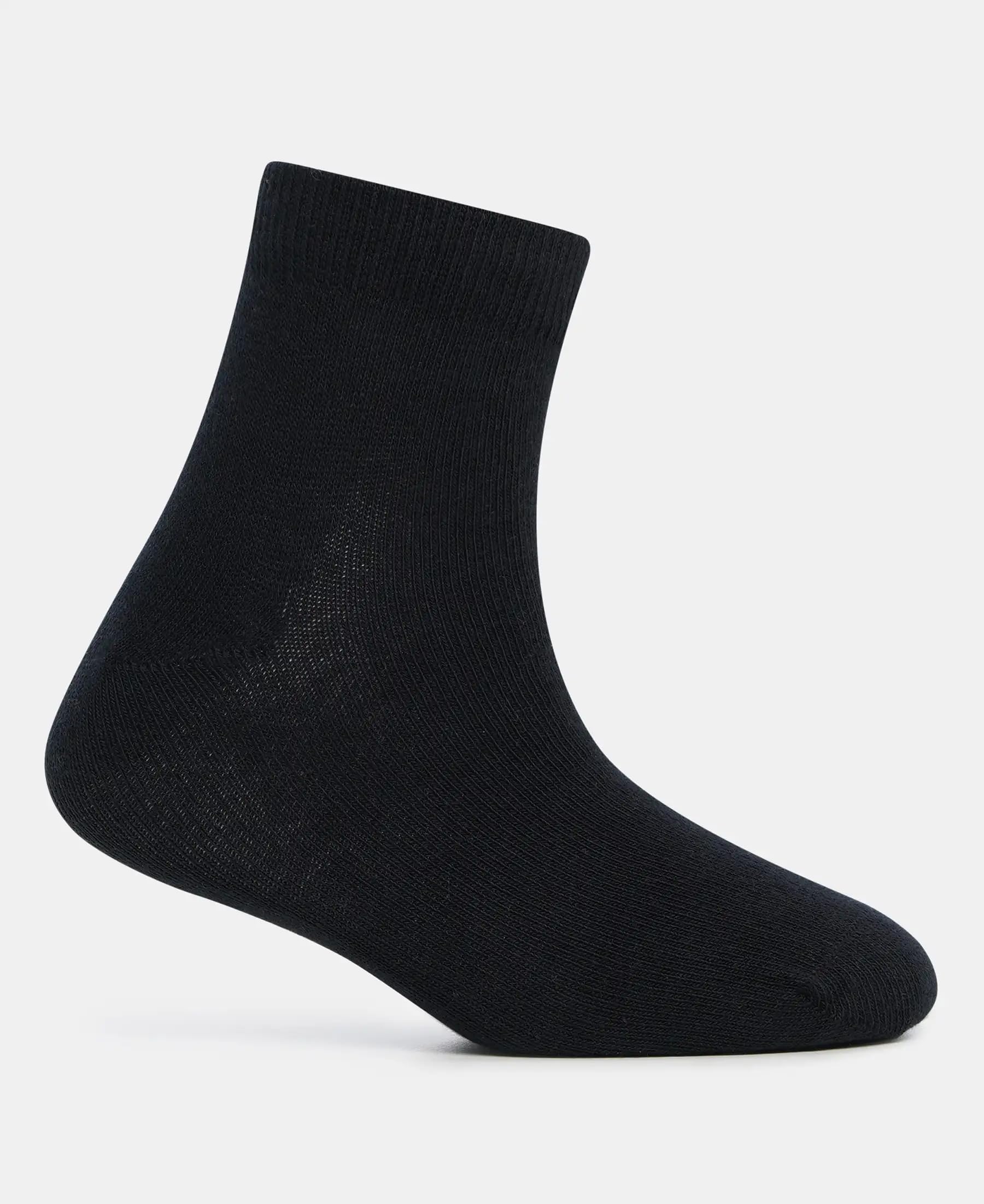 Jockey Kid's Cotton Stretch Ankle Socks - Black - Image 4