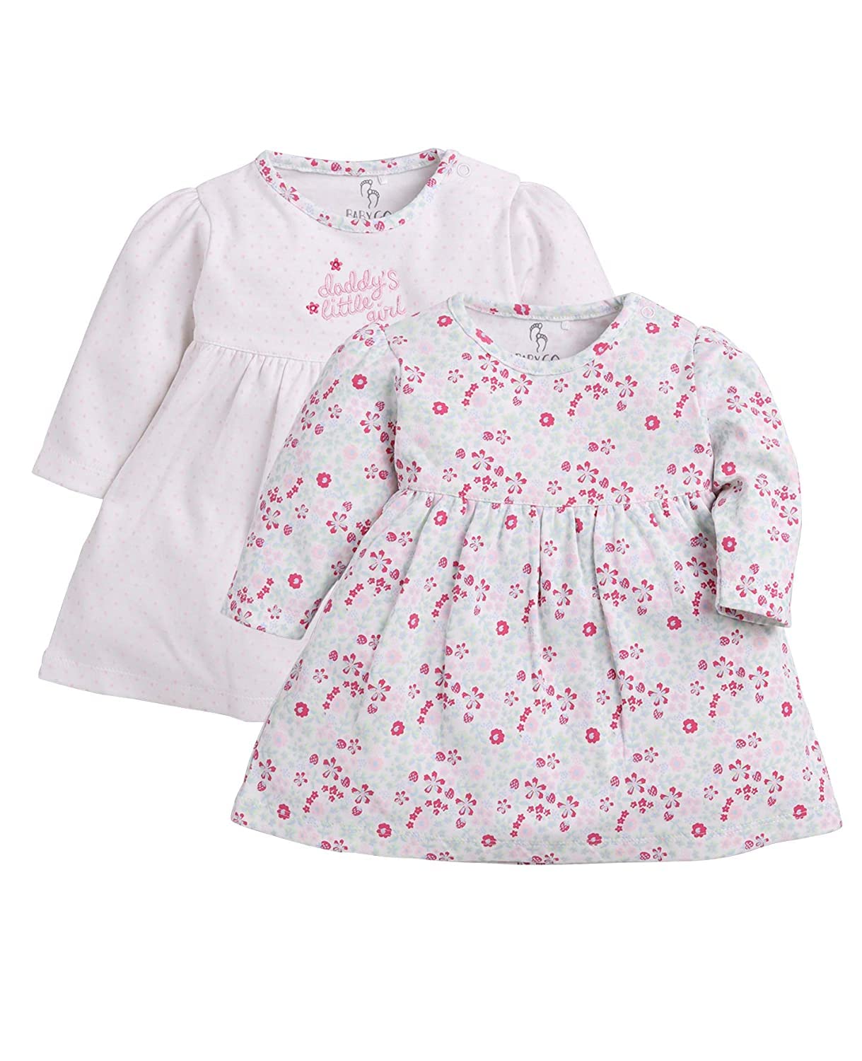 BABY GO Full Sleeve A Line Frocks for Baby Girls