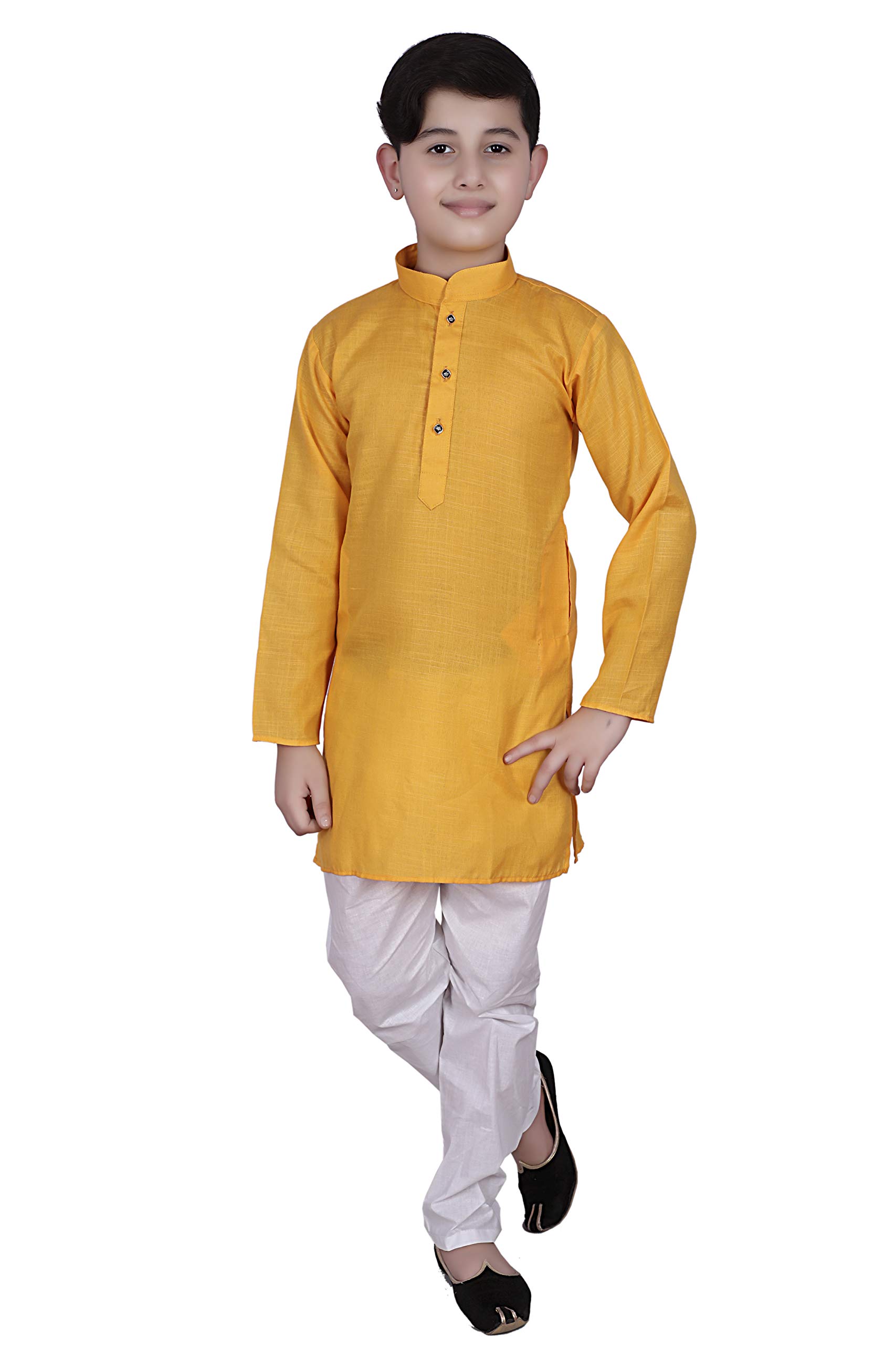 Pro-Ethic Kids Kurta Pyjama Set - Yellow