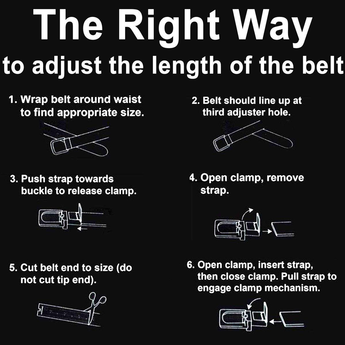 ZORO Black Vegan Leather Belt for Men - Image 3