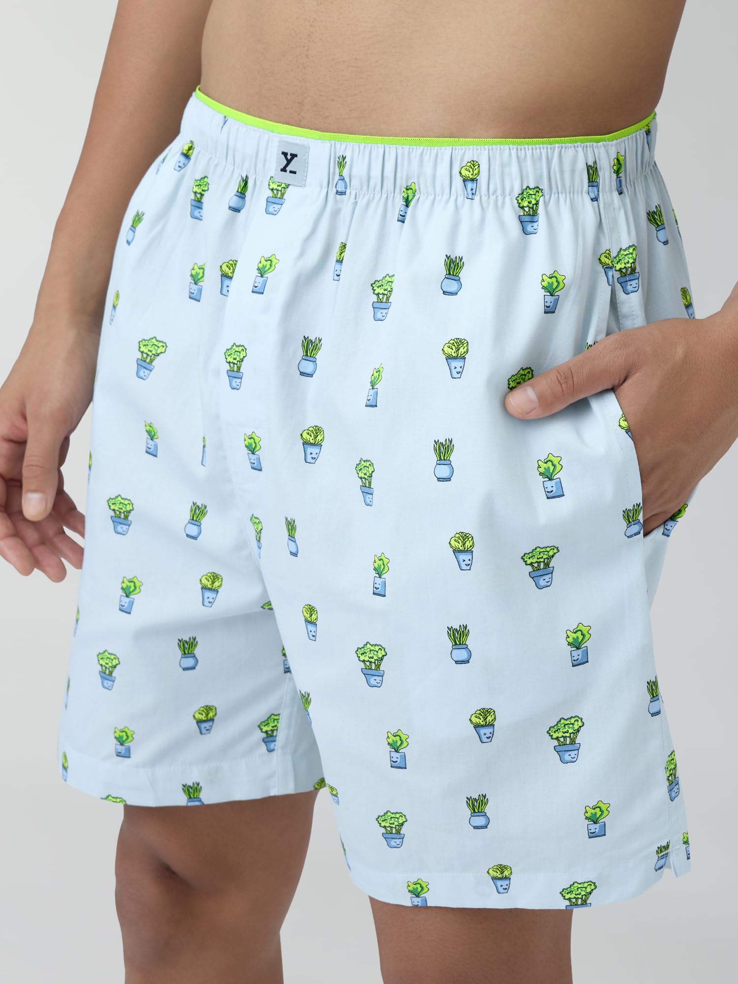 XYXX Men's Cotton Boxers - Green - Image 4