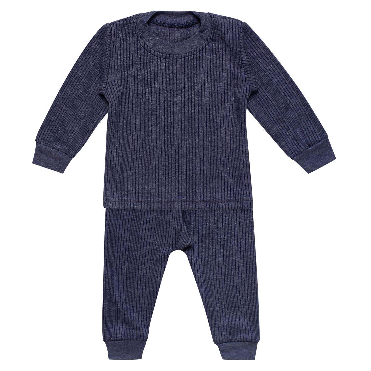 Cozy Thermal Top & Pyjama Set for Babies - Soft Cotton - Image 4