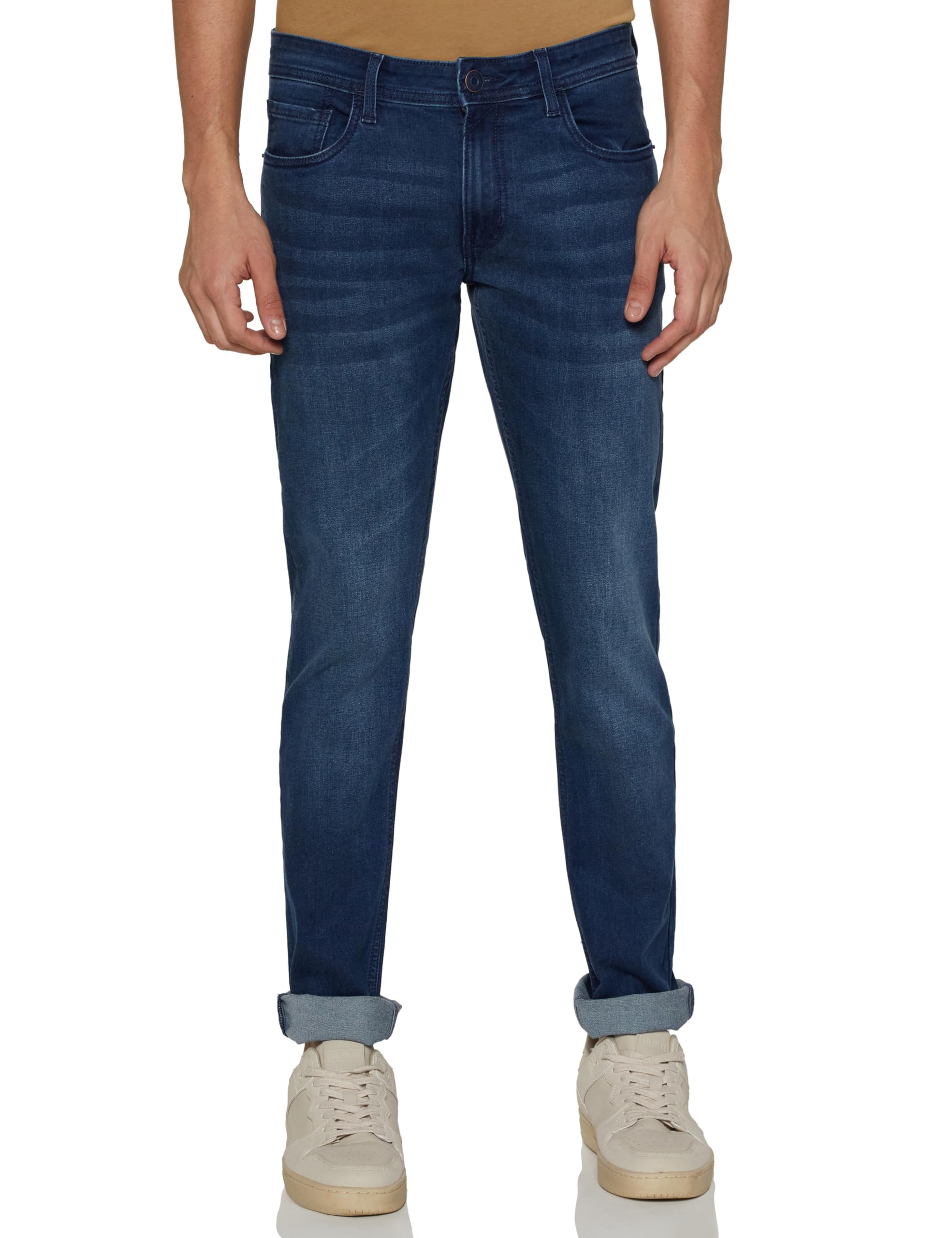 Peter England Men's Dark Navy Stretch Jeans