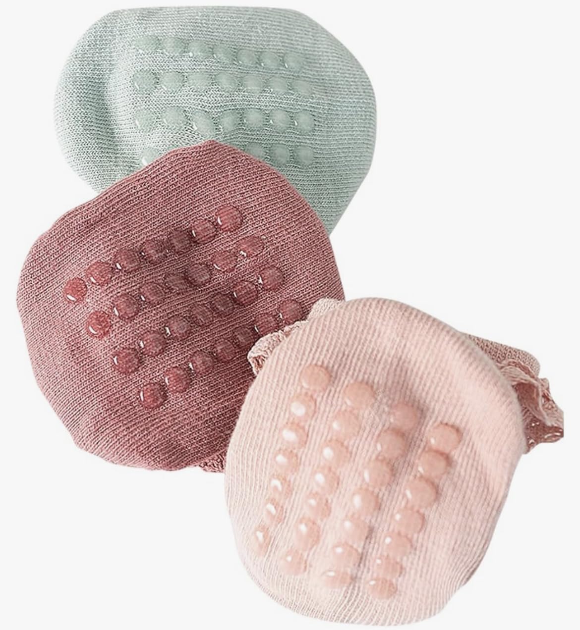 heartbury Baby Girls Cotton Anti Slip Socks - Colorful - Image 3