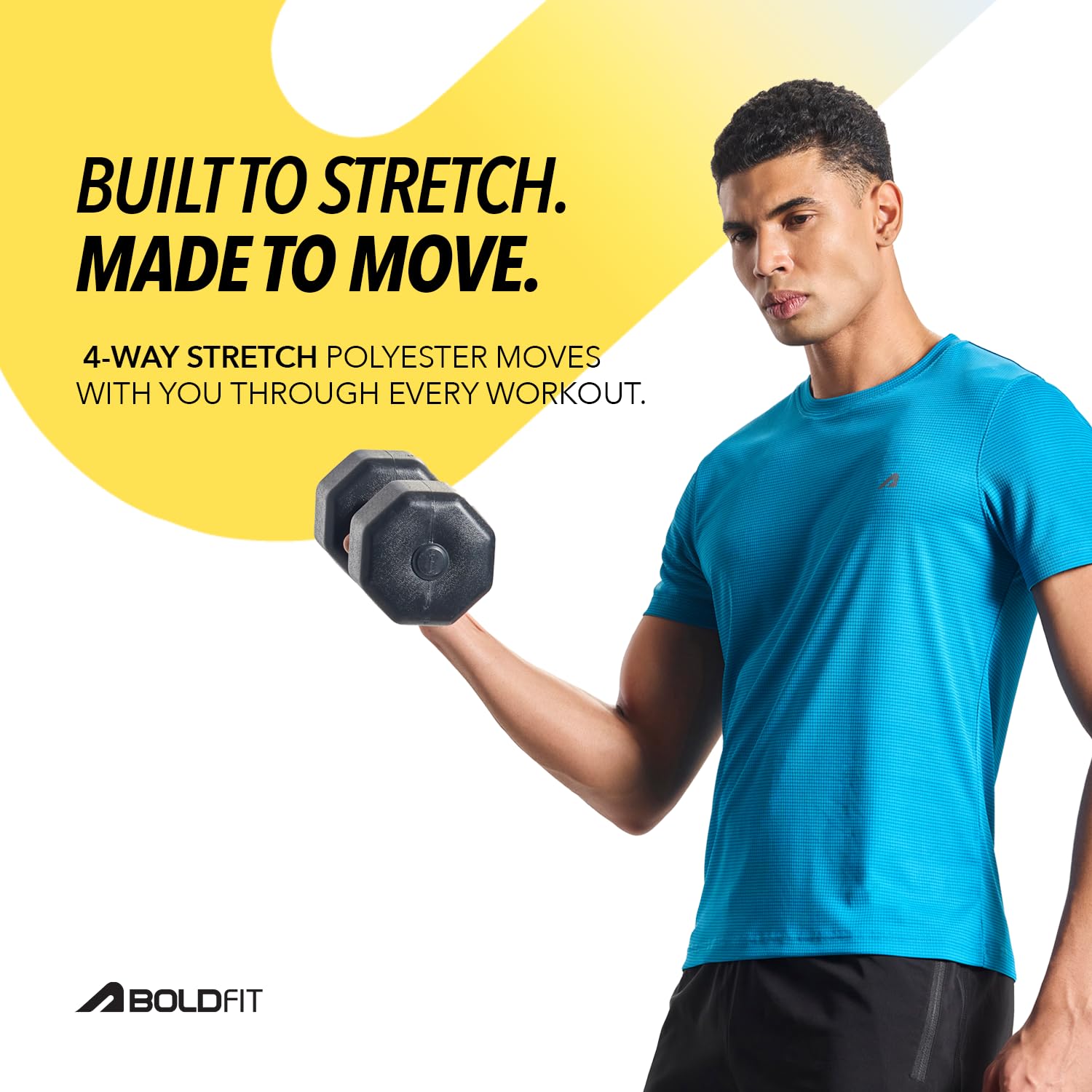 Boldfit Men's T-Shirt - Blue - Image 4