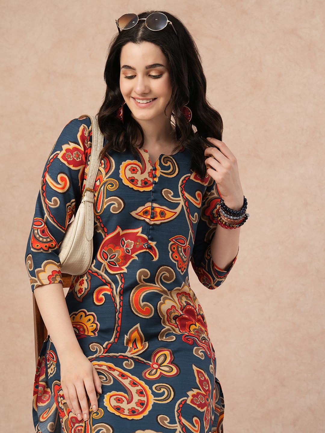 ANNI Women Cotton Blend Kurta With Pant - Image 5