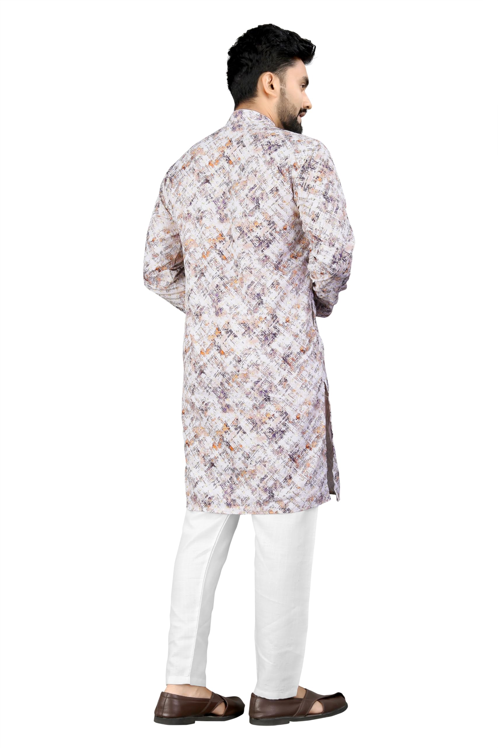 Trustous Kurta Pyjamas Set for Men Printed - Image 5