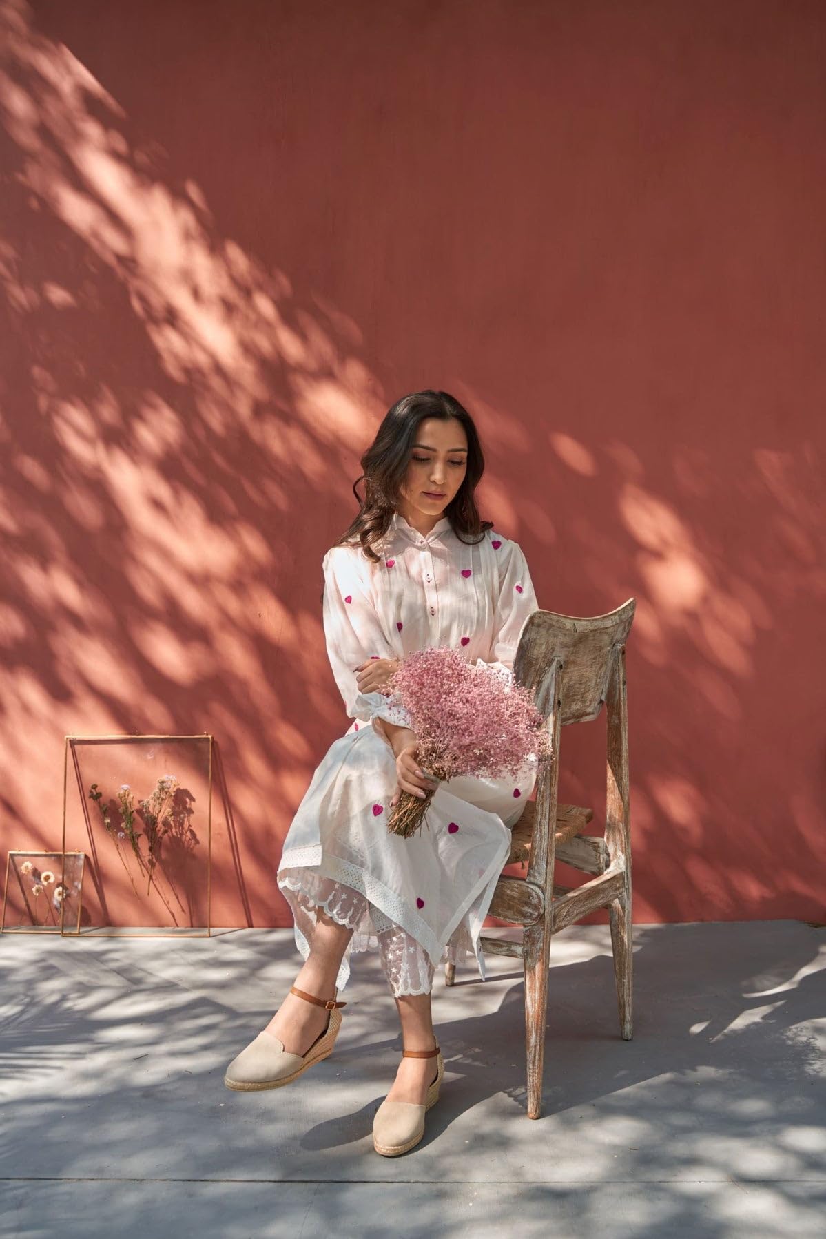 GoSriKi Embroidered A-Line Kurta with Pant for Women - Image 5