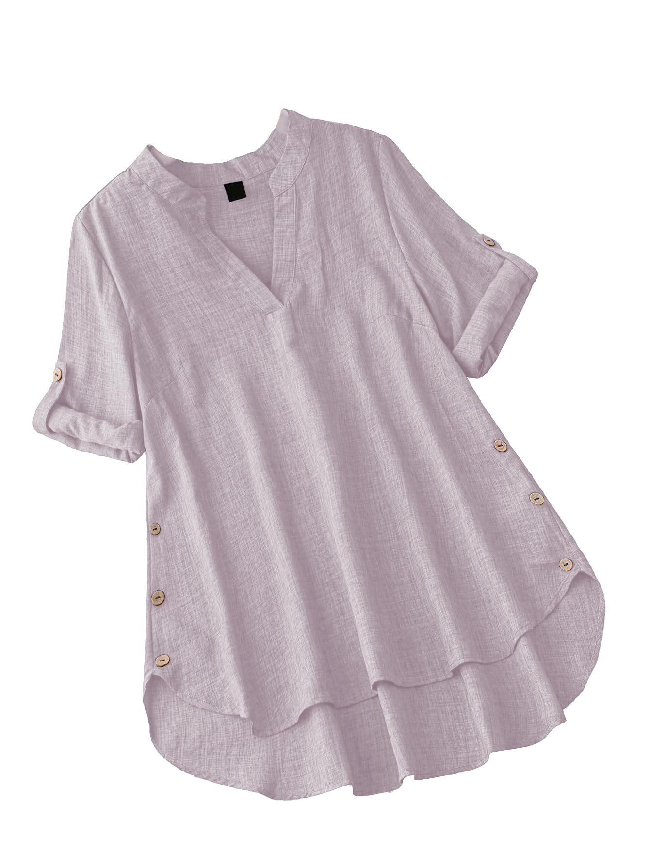 TADKEE Women's Flared Tunic Top - Purple