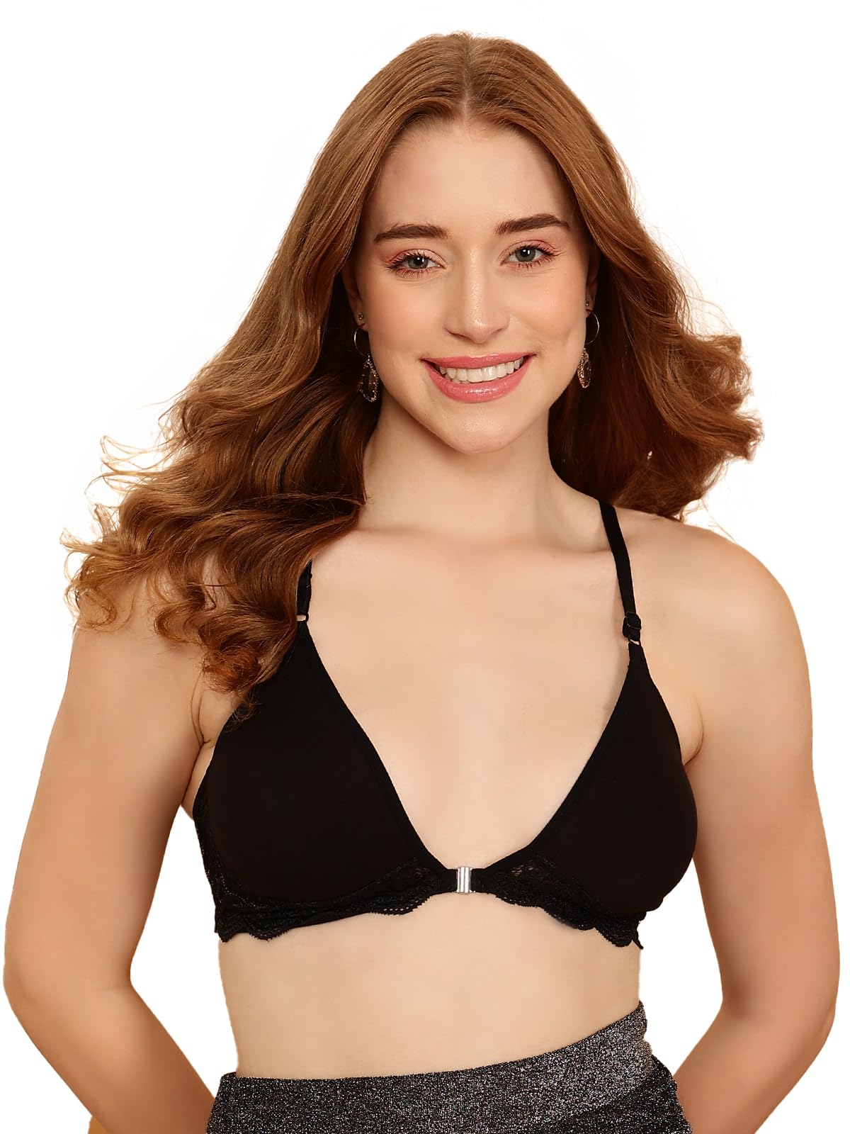 Clovia Women's Cotton Non Padded Bra - Red