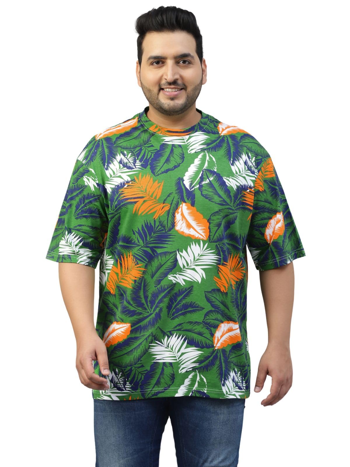 Veirdo Men's Floral Camouflage Printed T-Shirt