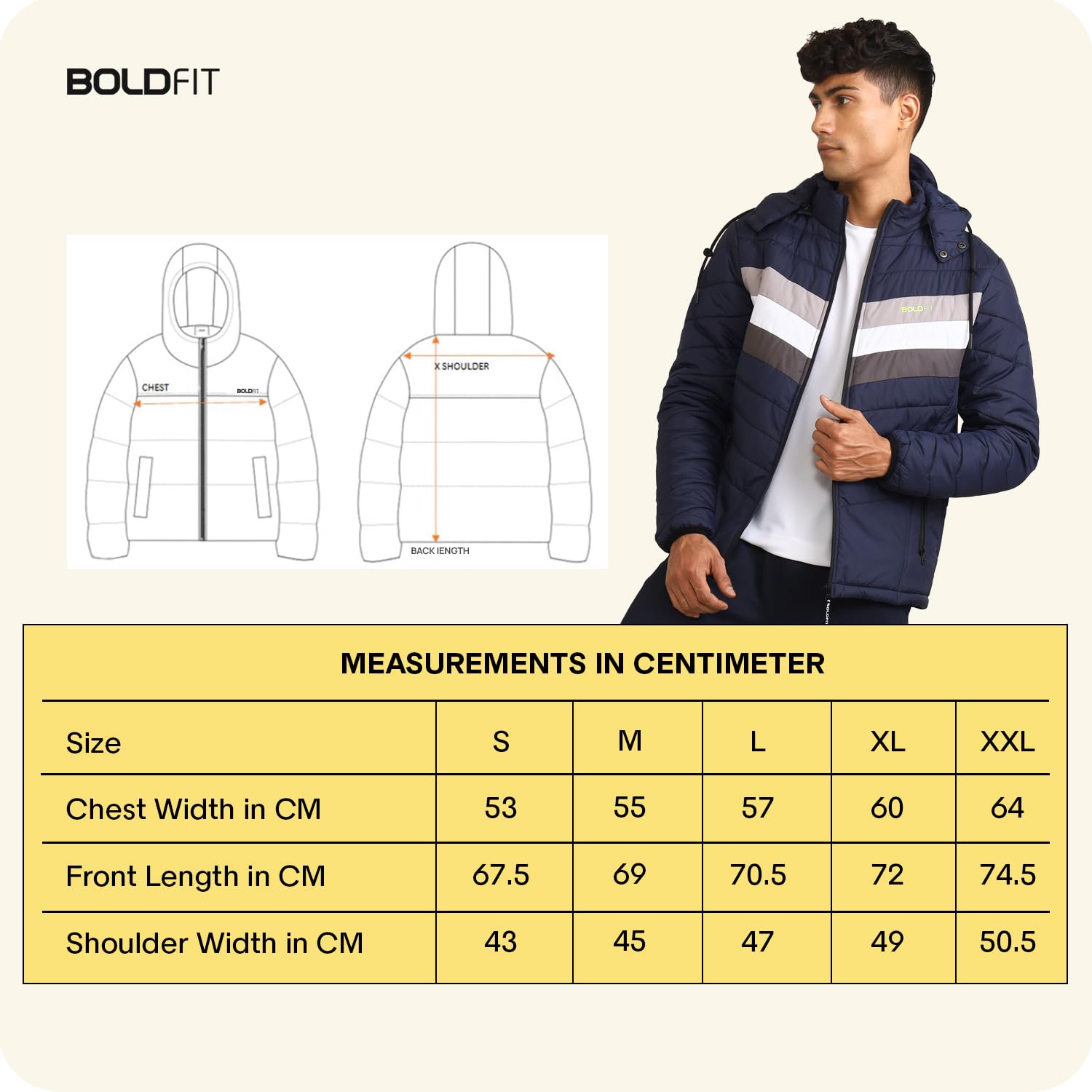 Boldfit Men Quilted Hooded Padded Jacket - Image 4