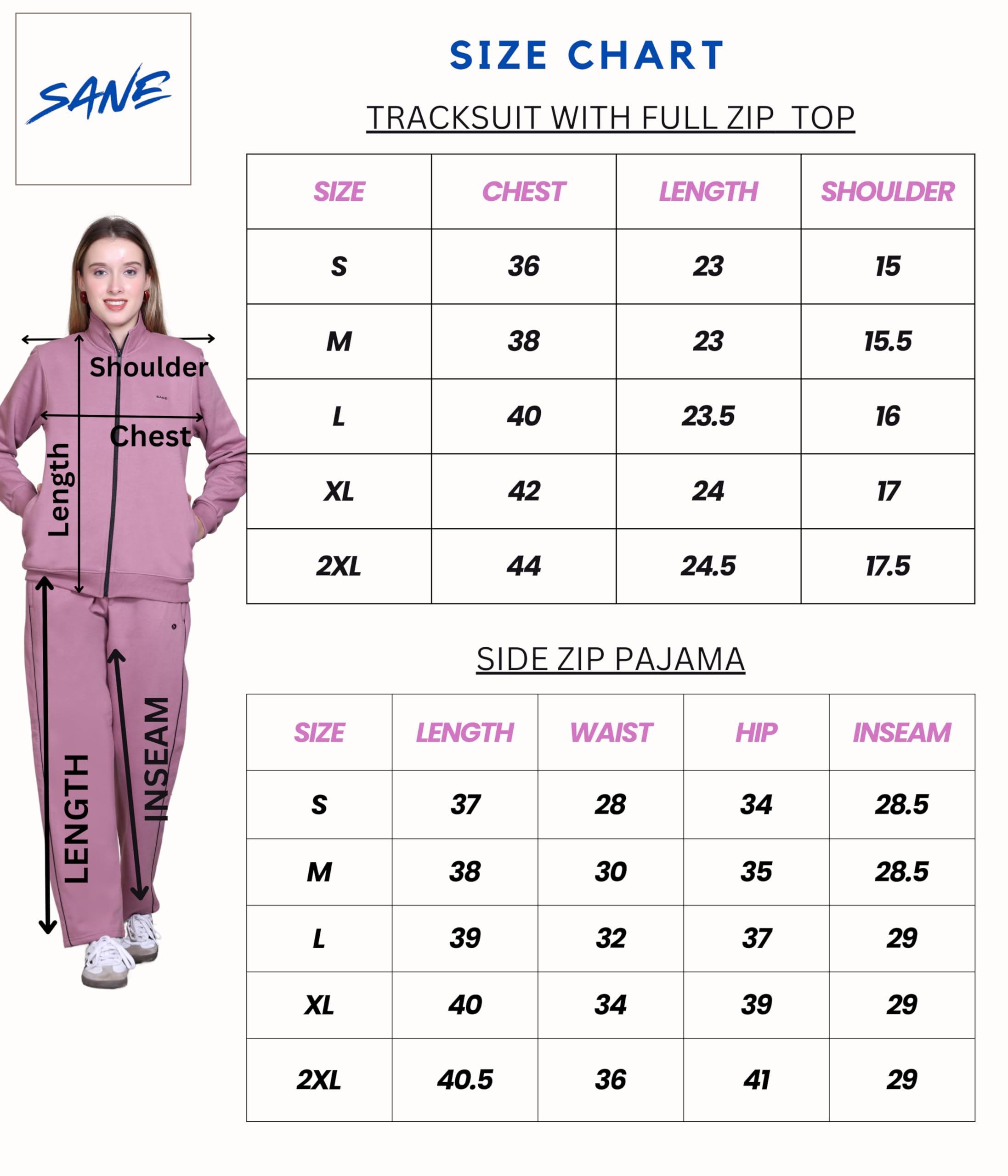 SANE ORIGINALS Winter Fleece Tracksuit for Women - Image 3