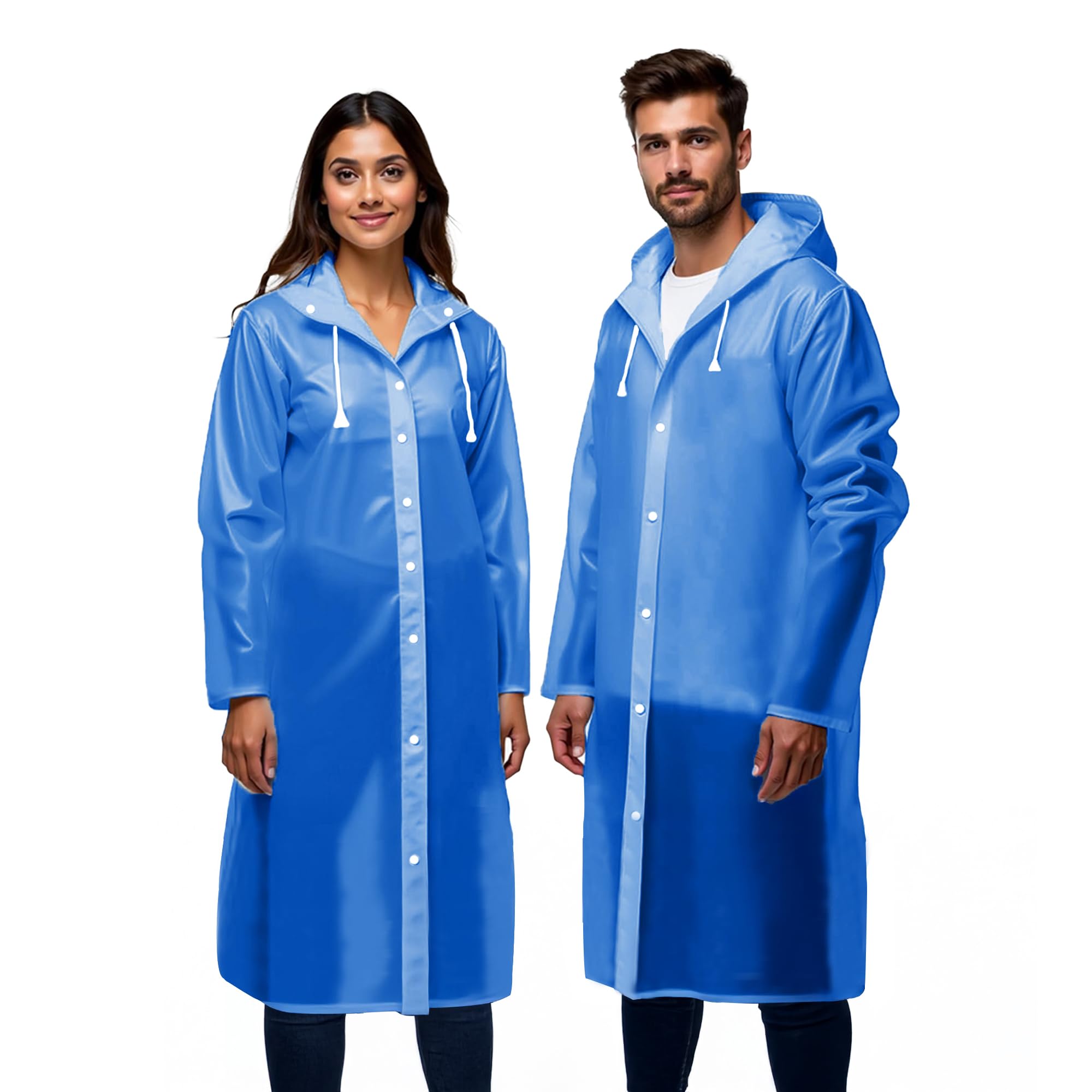 Robustt Unisex Waterproof Raincoat - Dark Blue