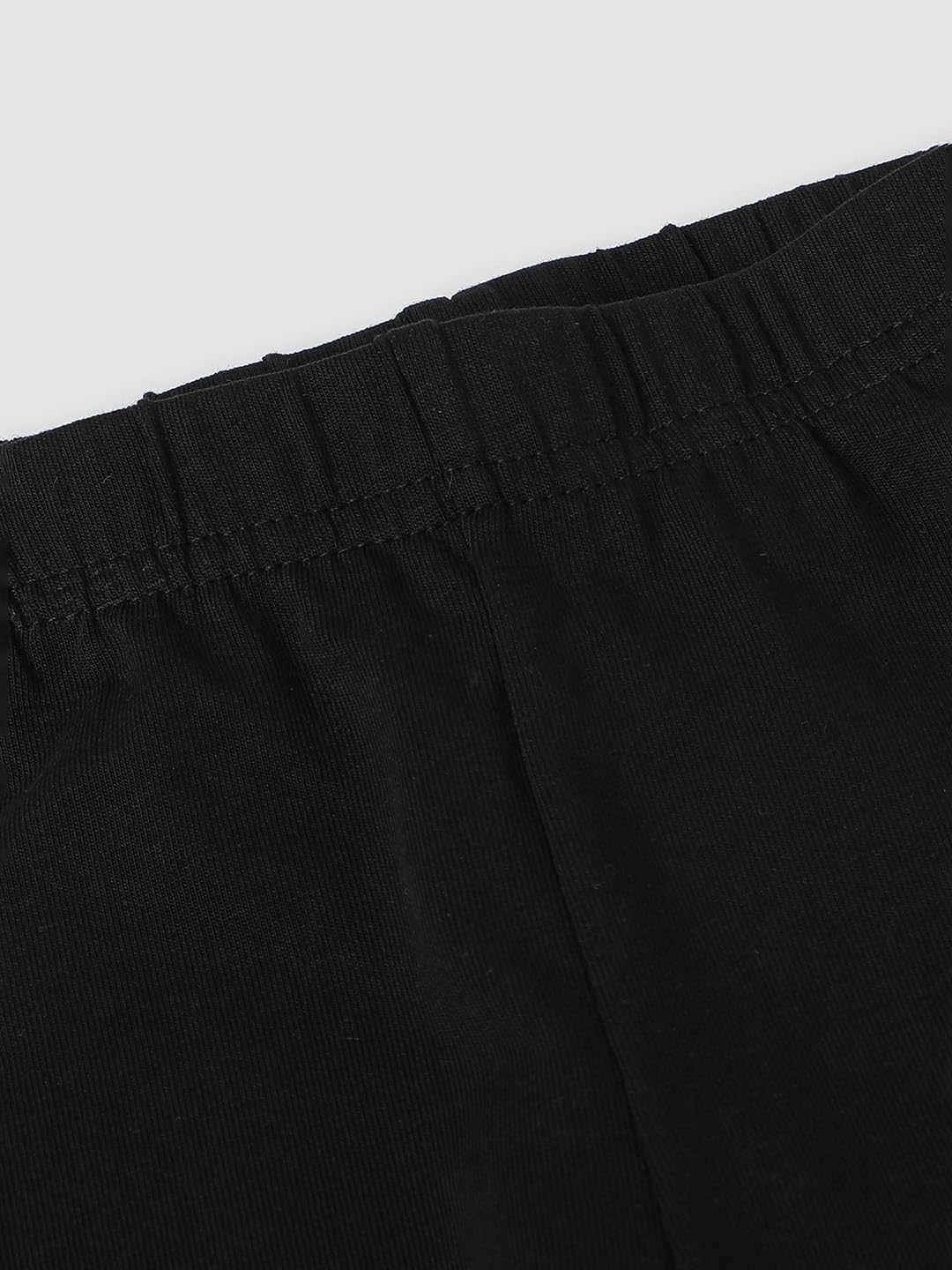 max Girls Solid Leggings - Black - Image 2