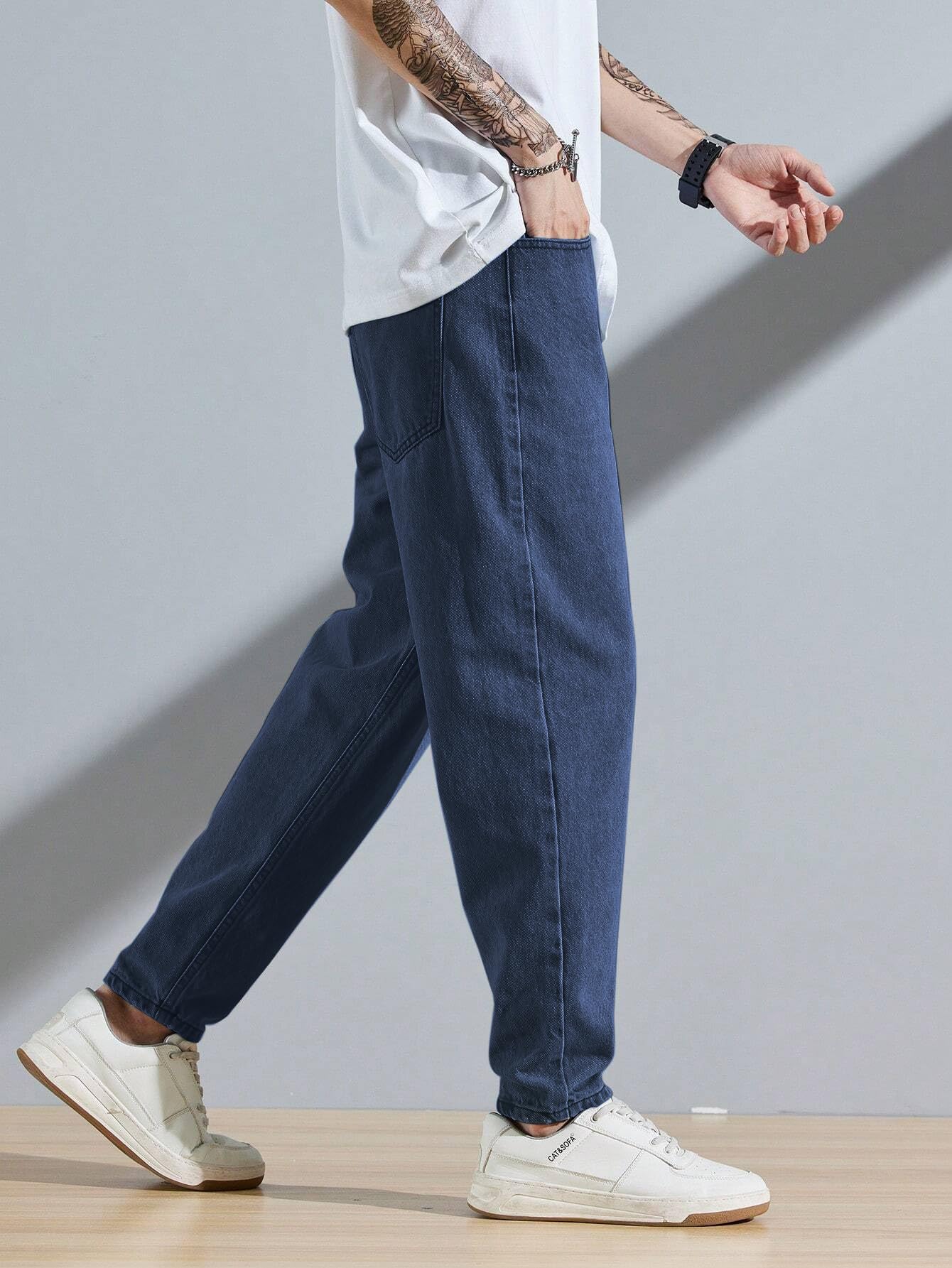 Tagas Men's Tapered Fit Jeans - High Rise Stretchable - Image 3