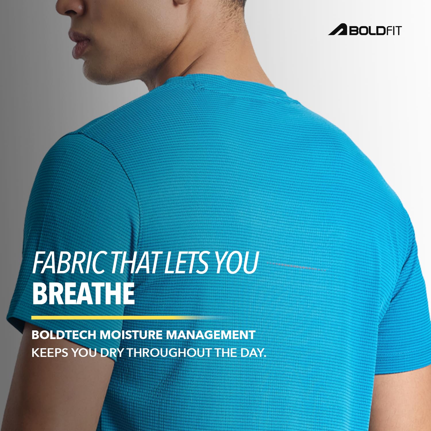 Boldfit Men's T-Shirt - Blue - Image 5