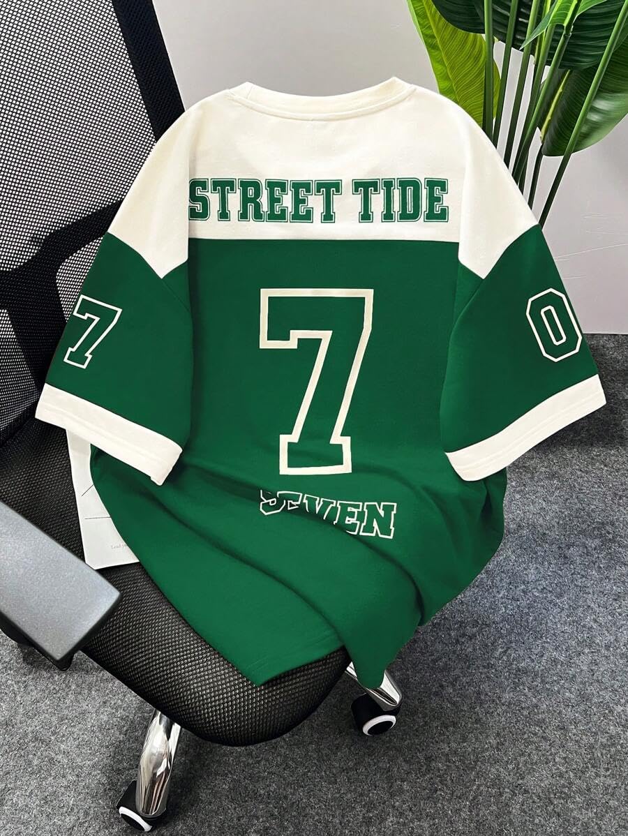 THALASI Men Cotton Jersey Oversized T shirt - Image 2