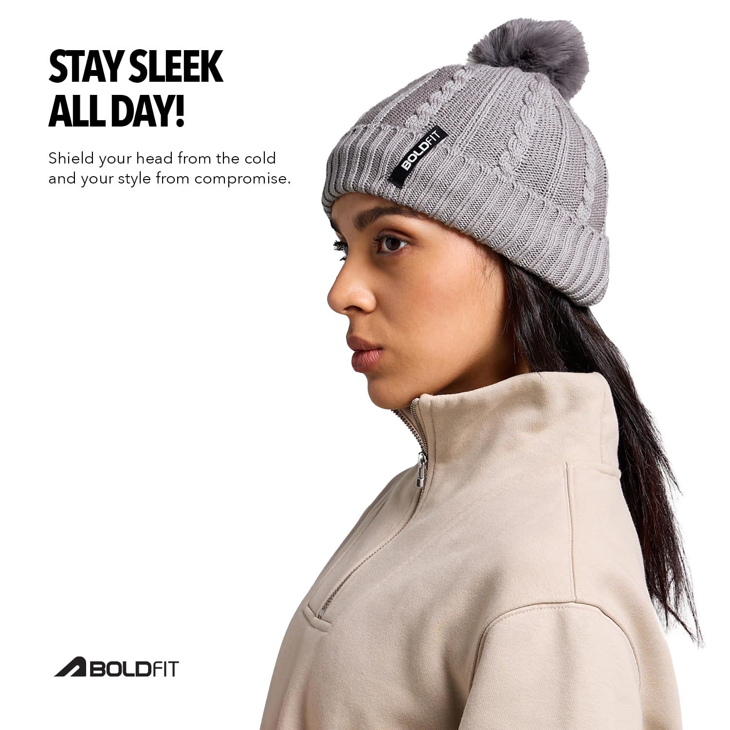 Boldfit Woolen Winter Cap for Women - Image 5