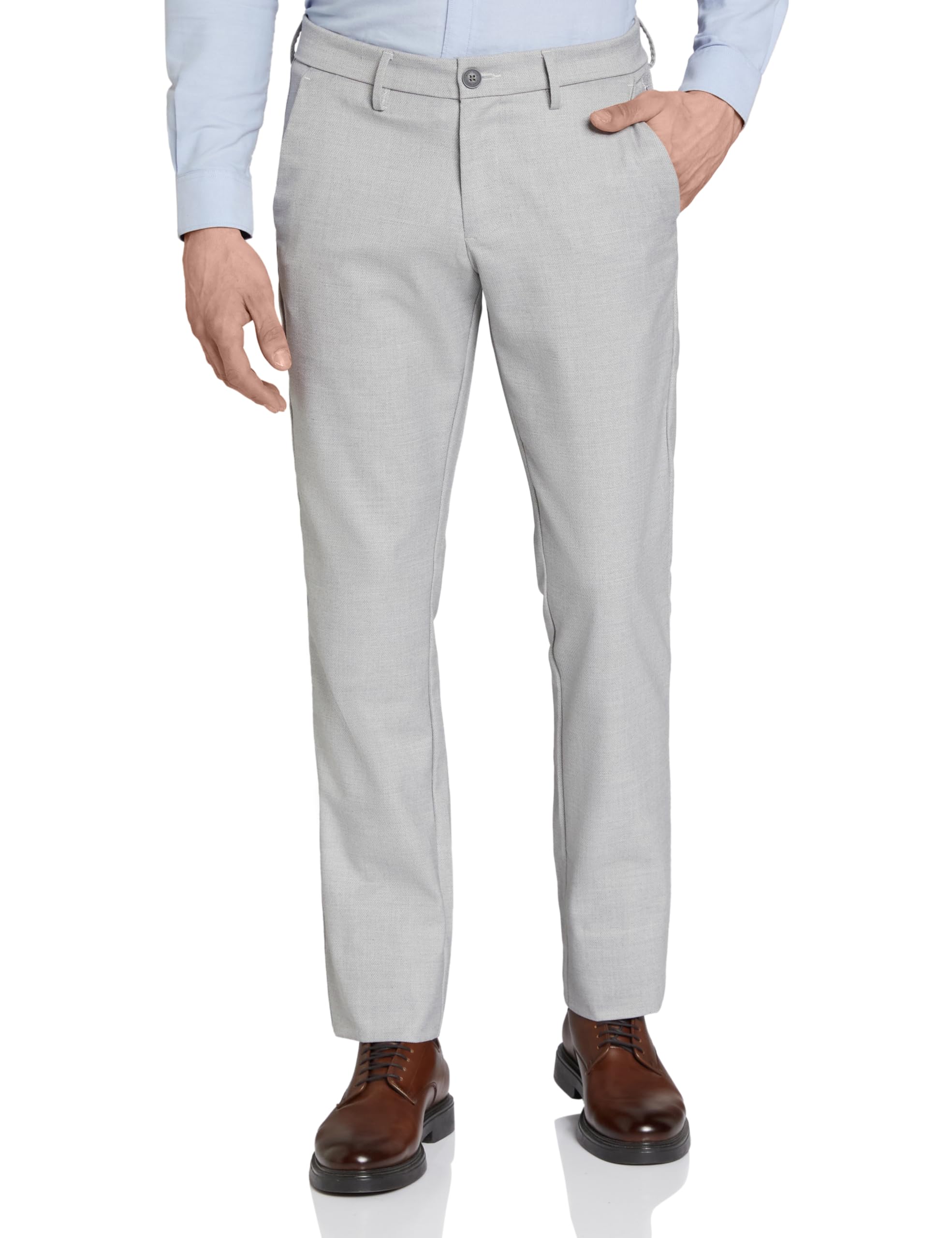 Allen Solly Men Slim Casual Pants - Grey