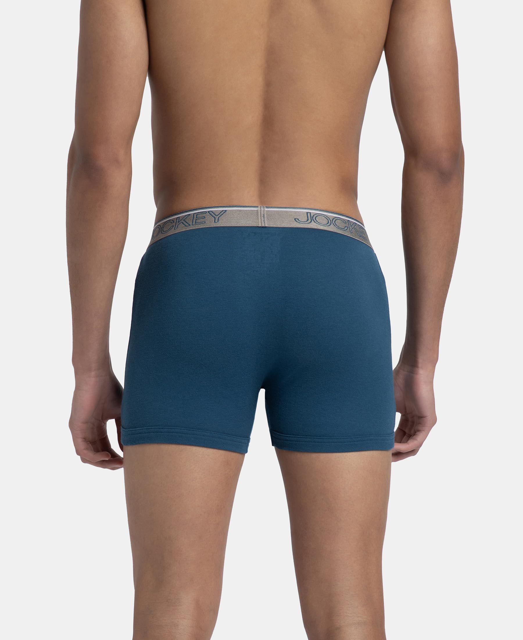 Jockey Men's Cotton Boxer Briefs - Multi-Colour - Image 4