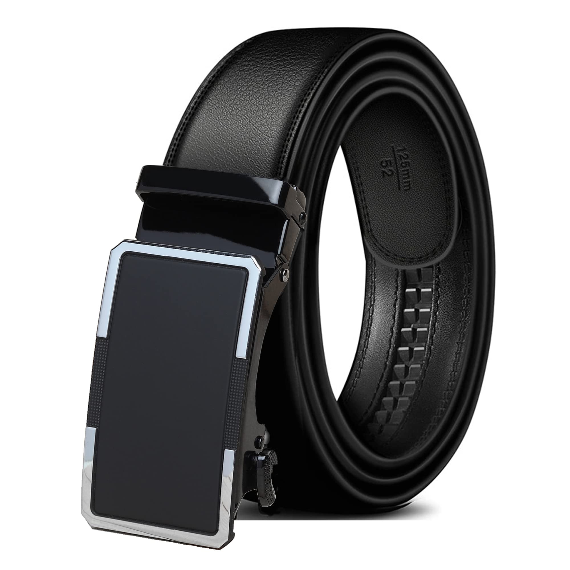 ZORO UNITED Men's Black Vegan Leather Belt