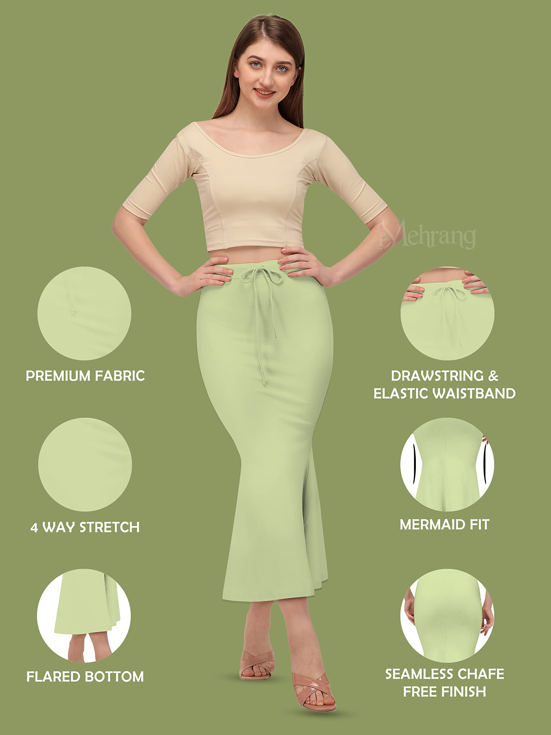 Mehrang Saree Shapewear Petticoat for Women - Image 2