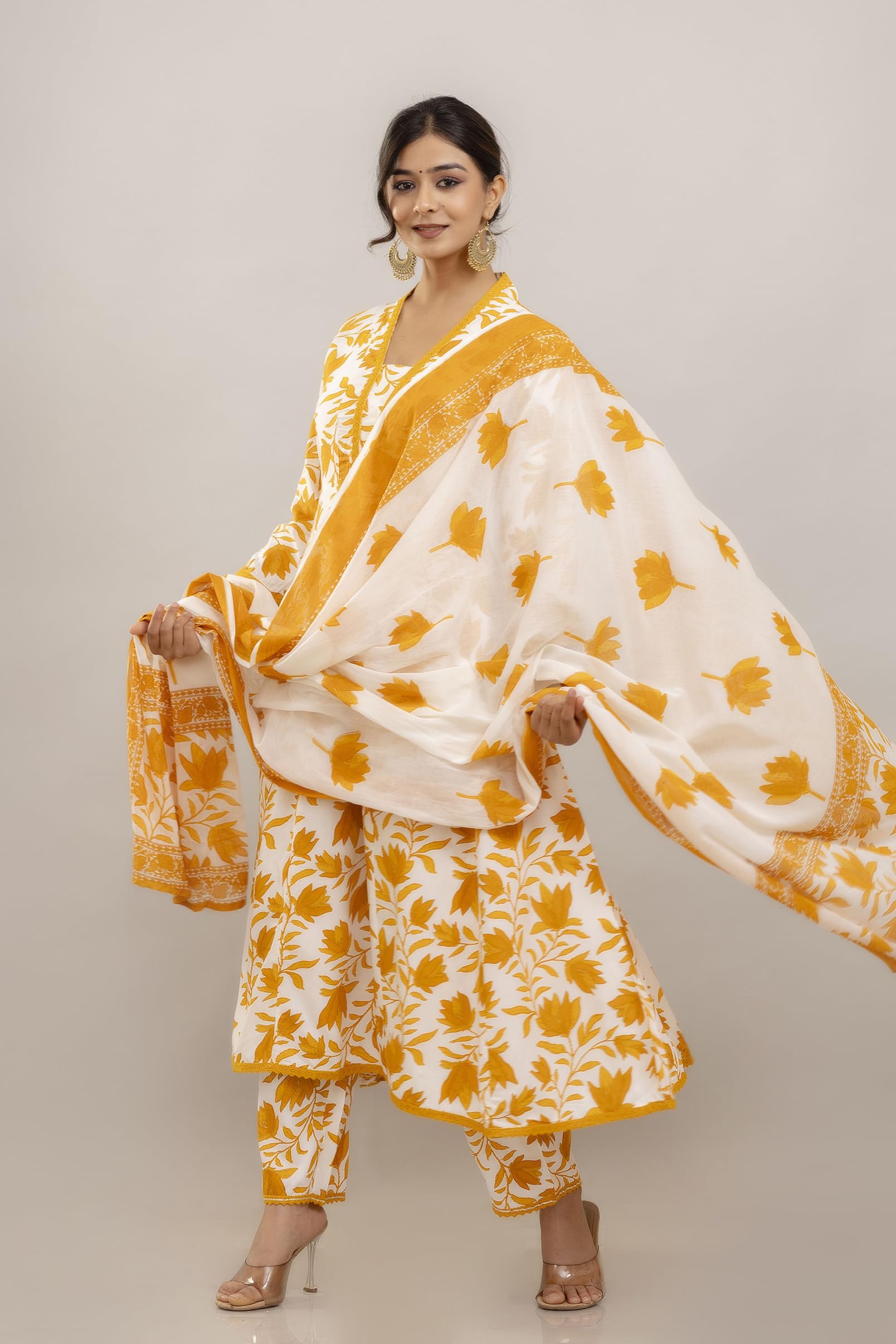 PARTHVI Rayon Printed Anarkali Kurta Set - Image 5