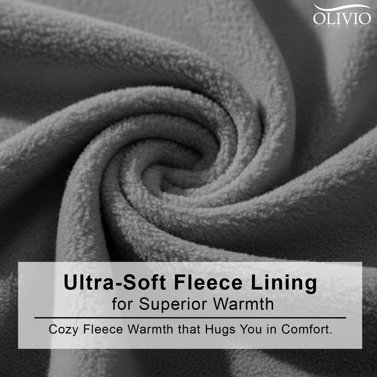 Olivio Grey Thermal Beanie for Men & Women - Image 2