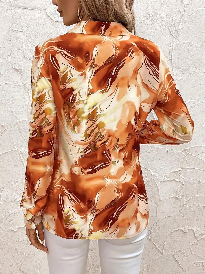IndoPrimo Satin Printed Shirt for Women - Image 4