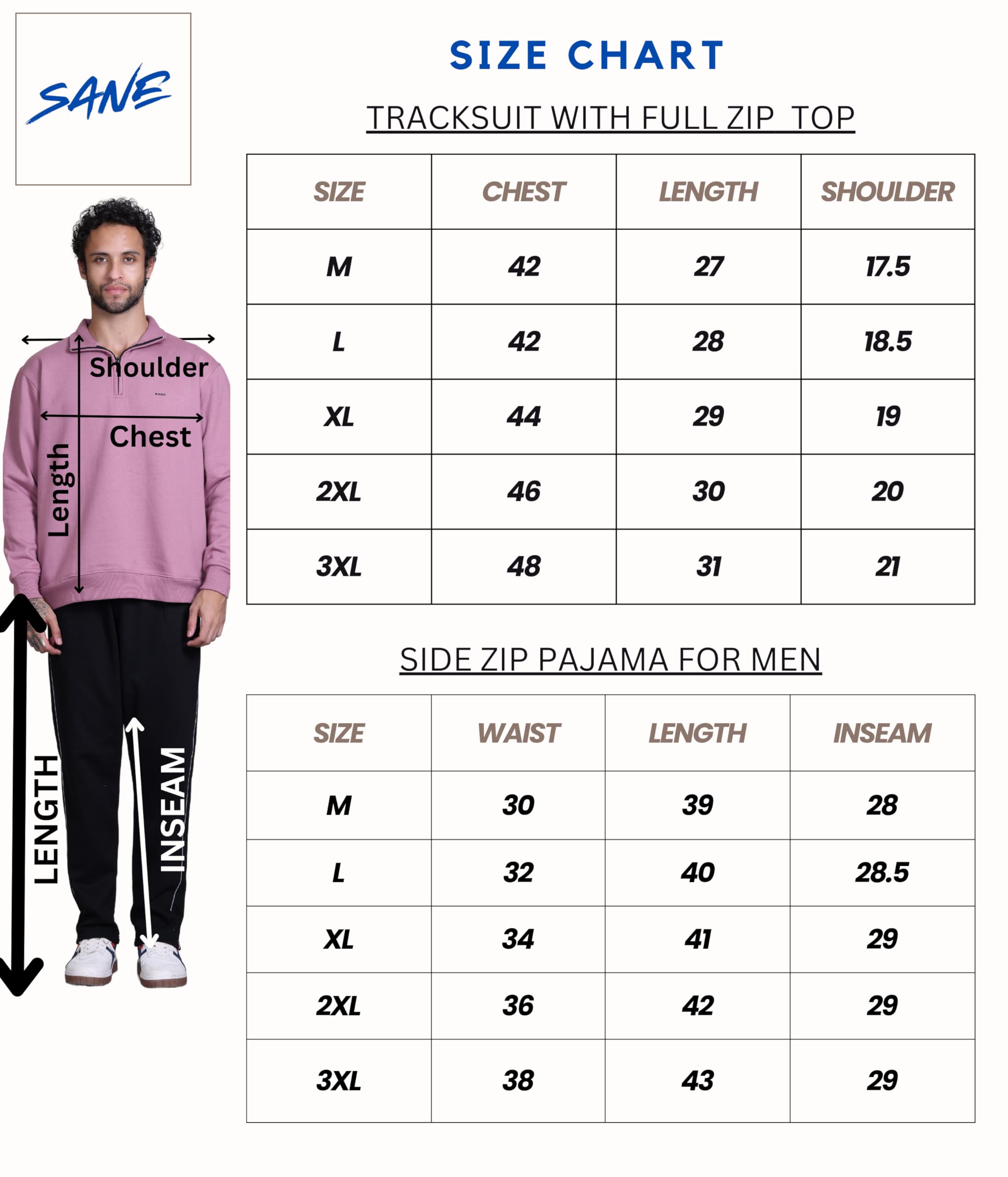 SANE ORIGINALS Men's Fleece Tracksuit - Image 2