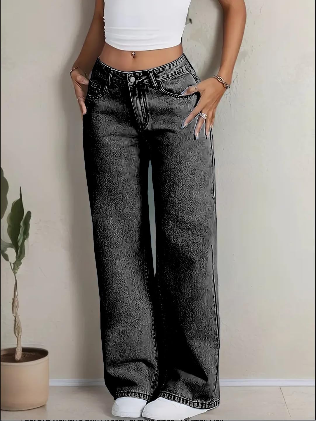 Nifty Women's High Waist Dark Wash Jeans - Image 4