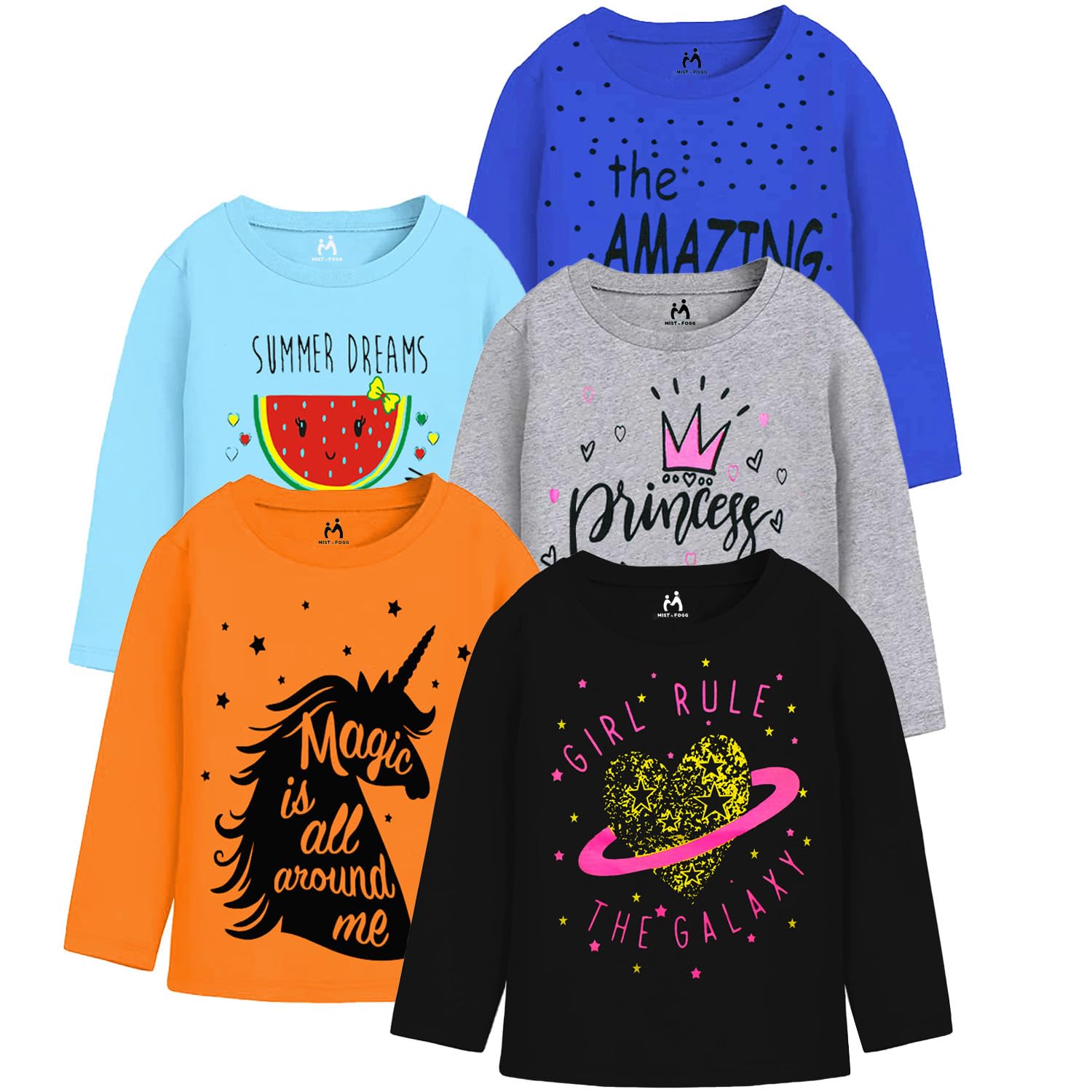 MIST N FOGG Girls Printed Long Sleeve T Shirt