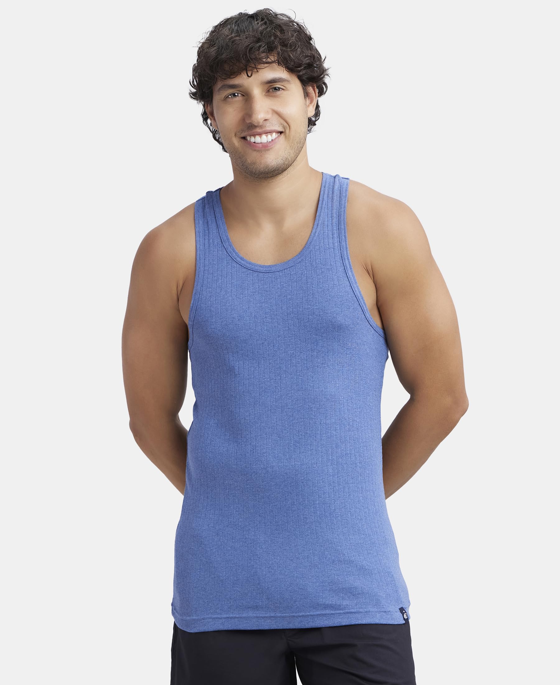 Jockey Men's Denim Melange Contour Vest - Image 5