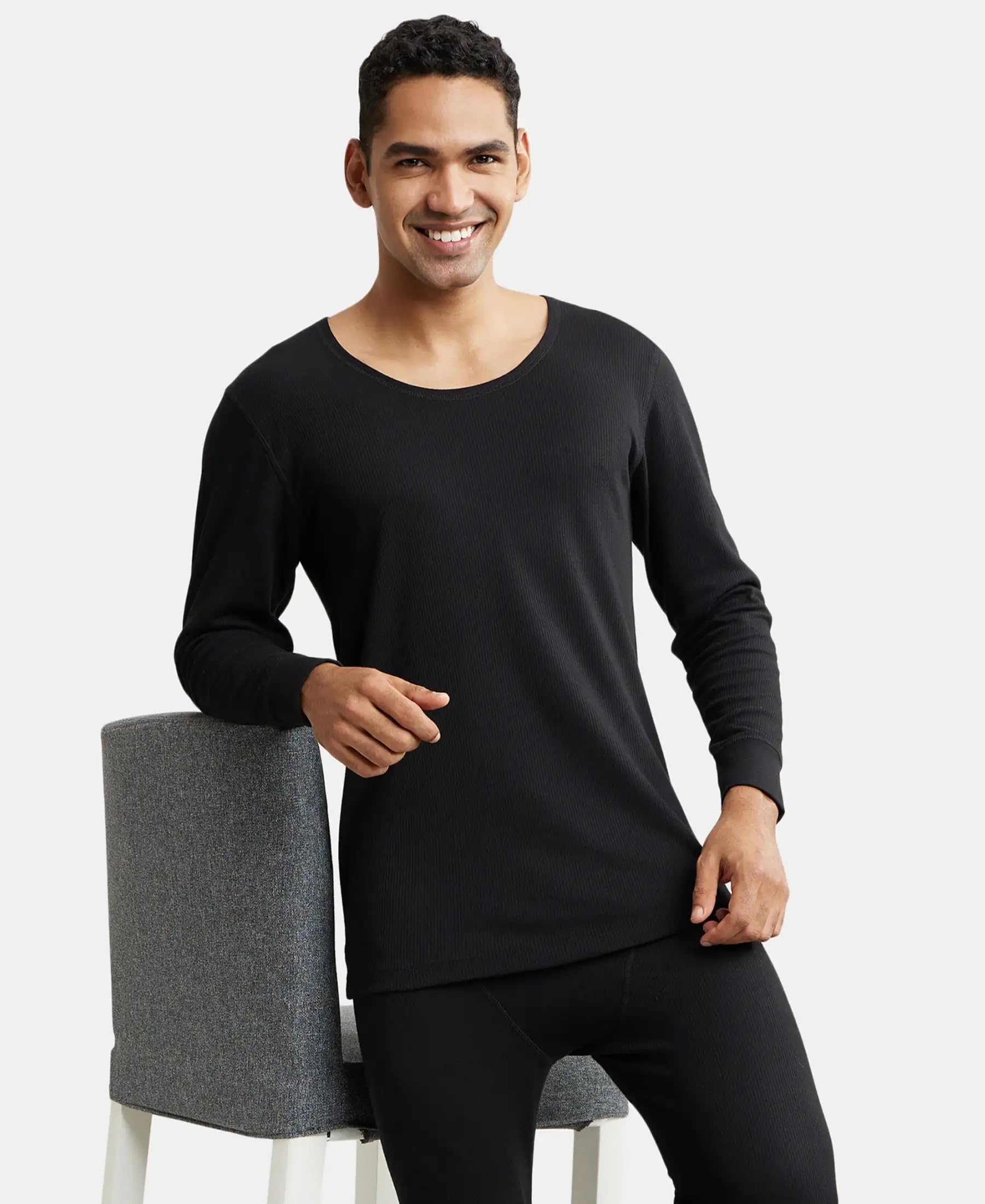 Jockey Men's Thermal Undershirt - Cotton Rich Full Sleeve - Image 5