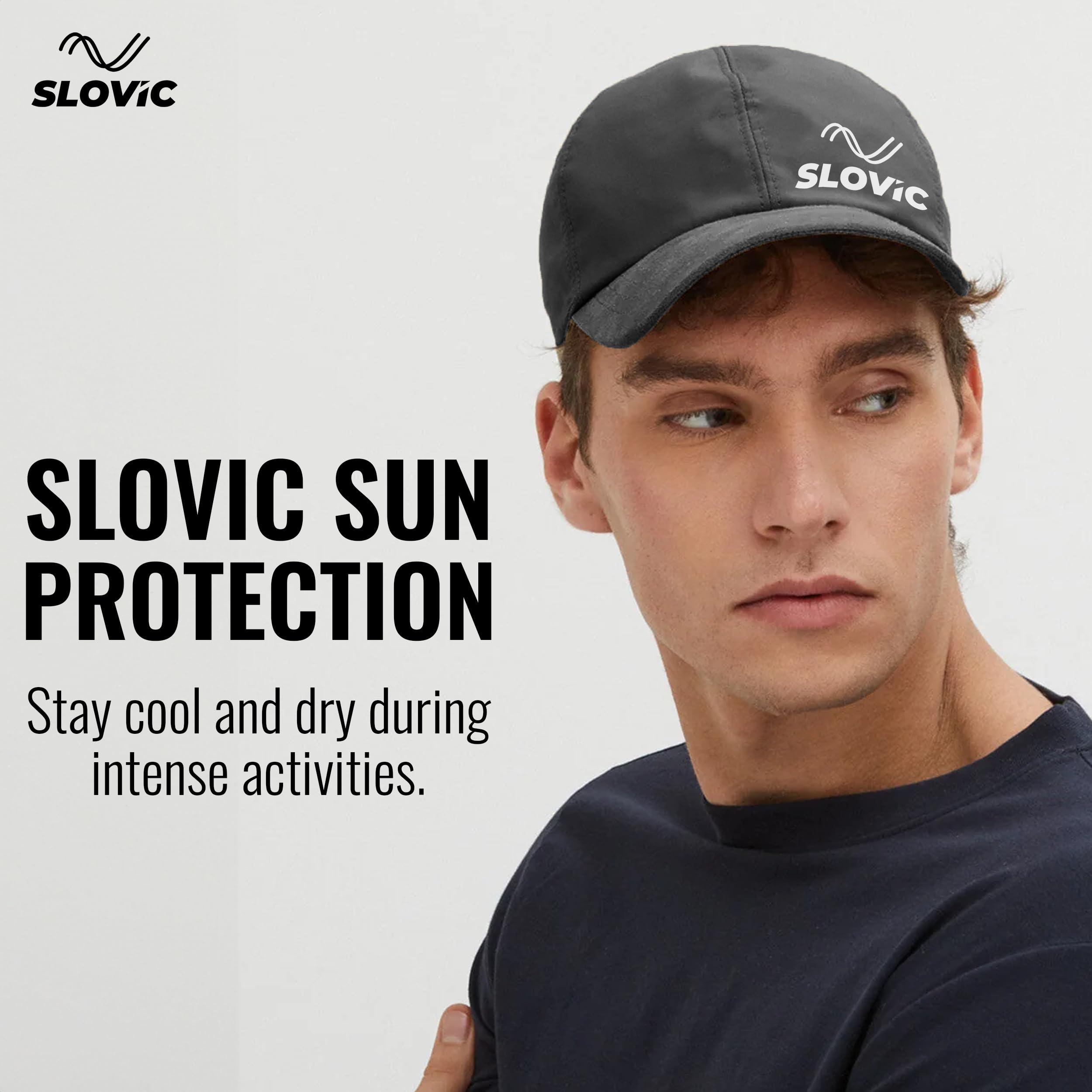 SLOVIC Unisex Black Baseball Cap - Image 2