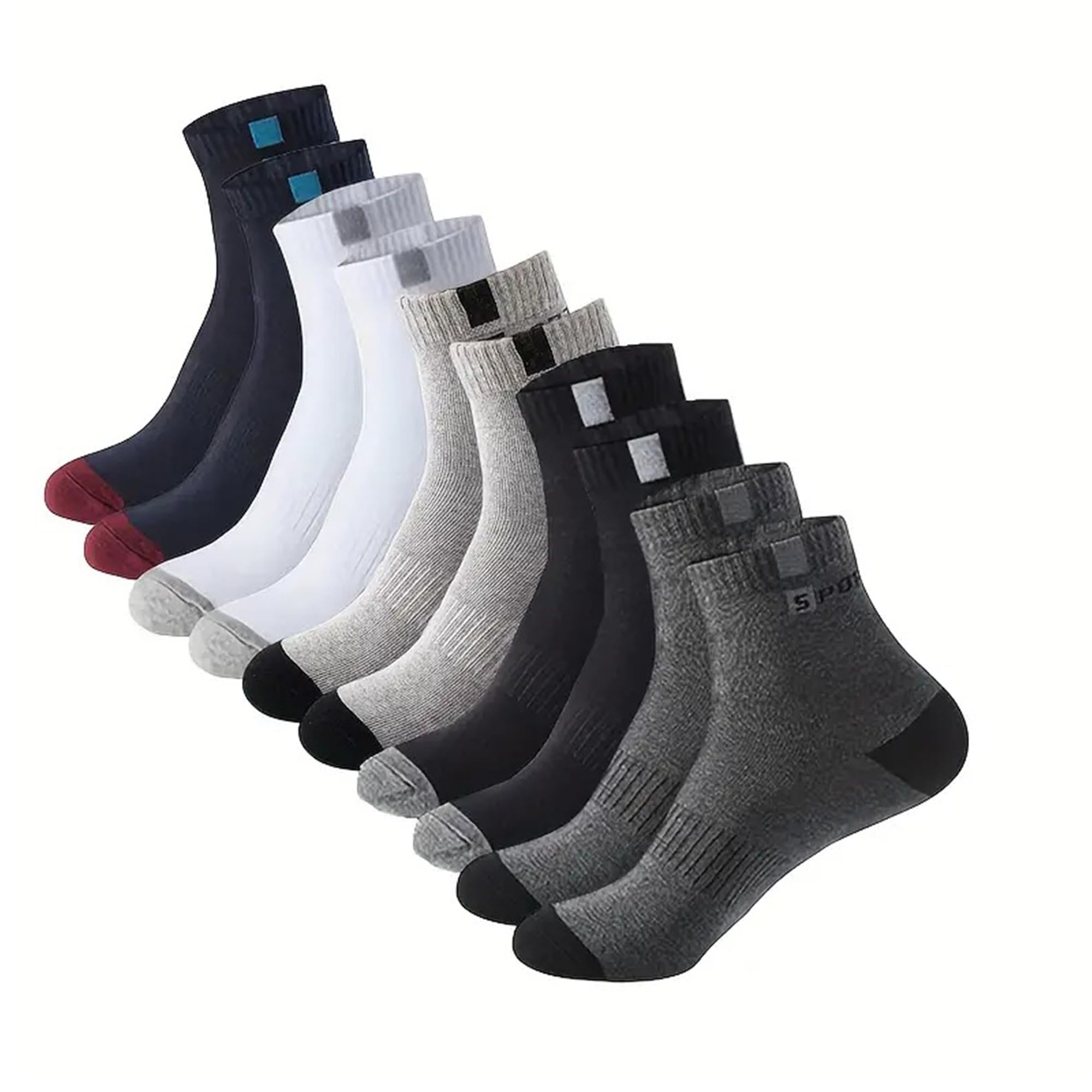 UNAAR Solid Cotton Ankle Socks - Multicolor