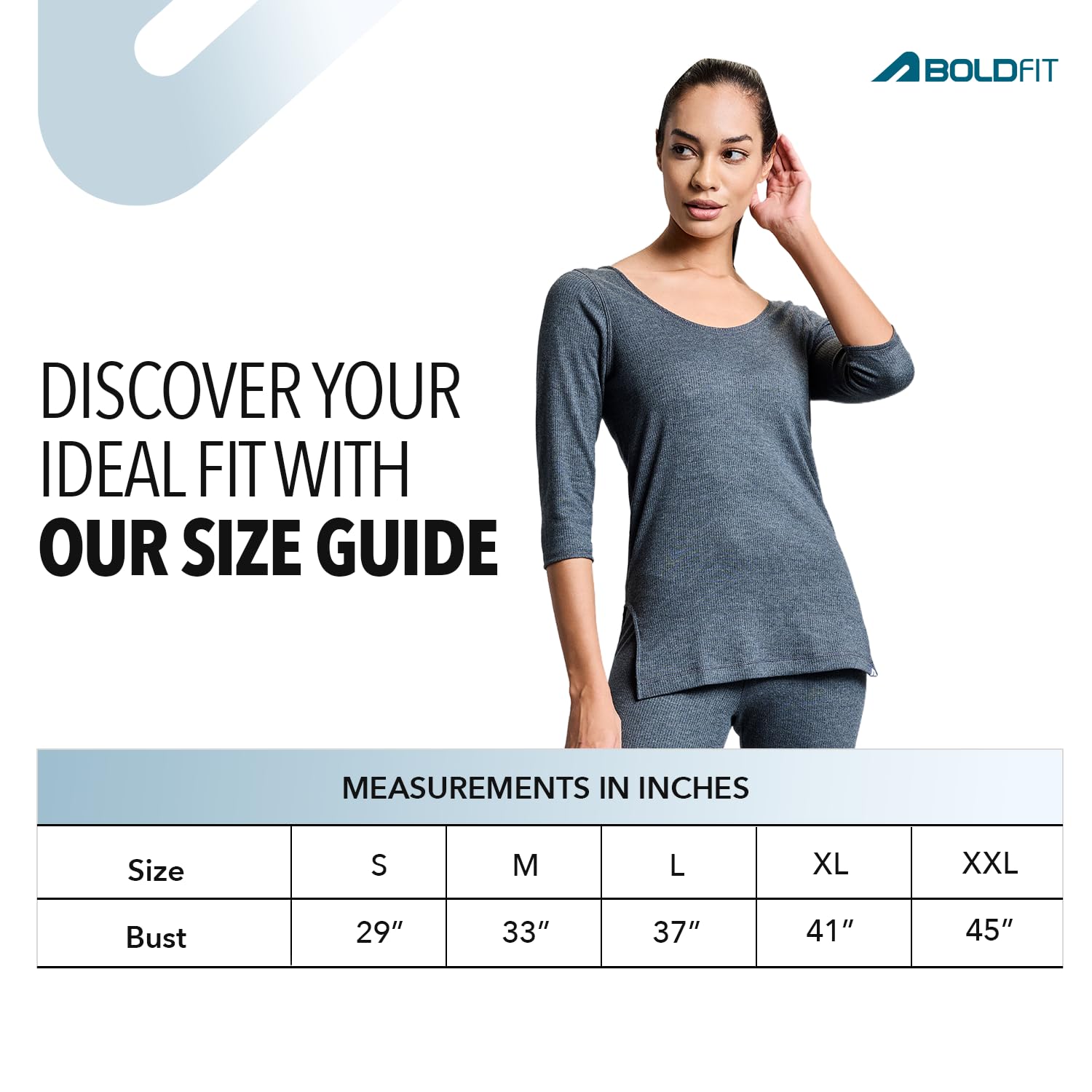 Boldfit Women's Undershirt - Grey - Image 5