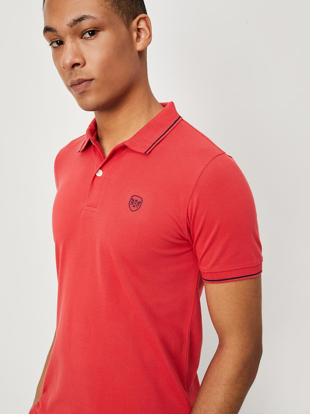 Max Men Red Polo T-Shirt - Image 4