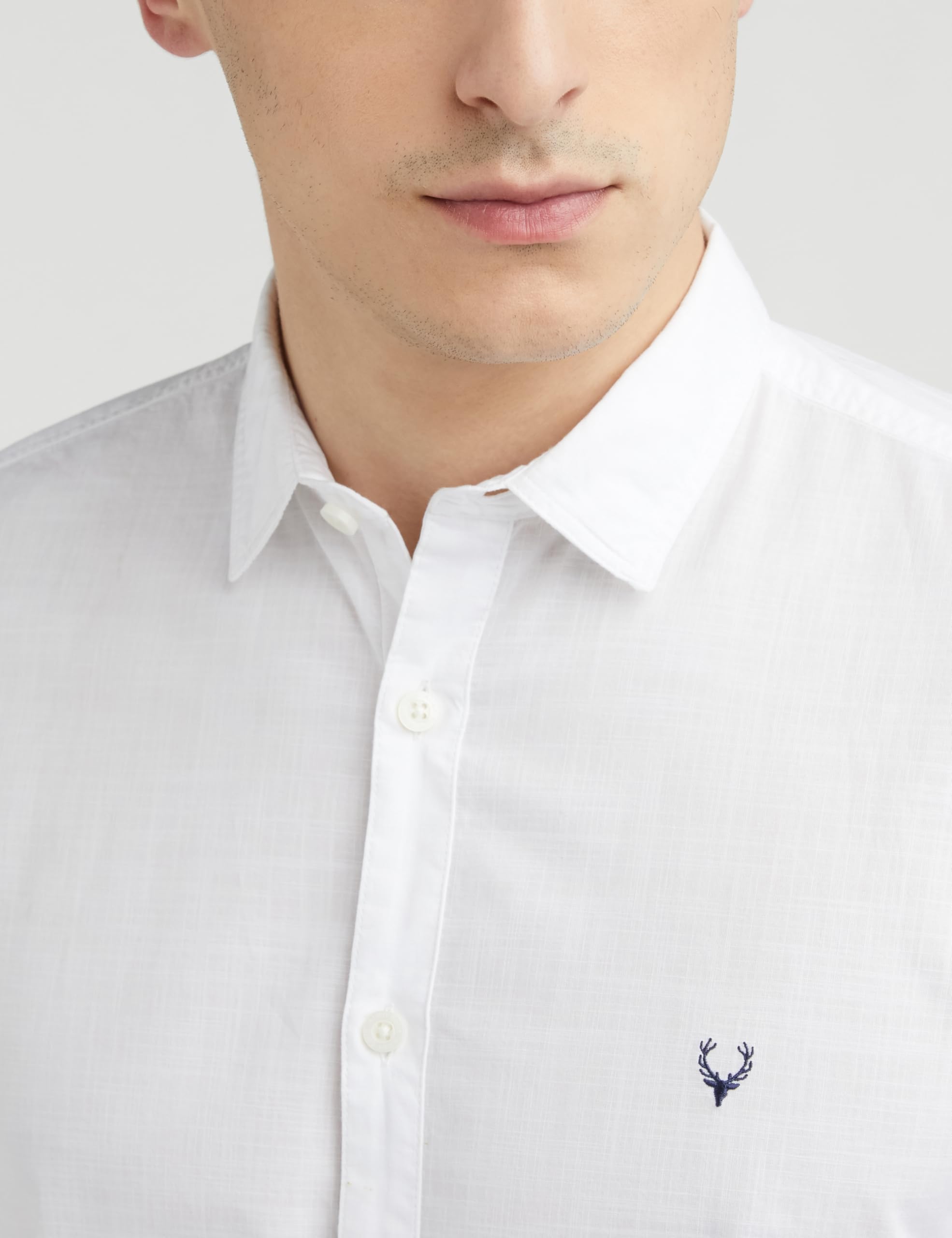 Allen Solly Men Cotton Slim Fit Shirt - White - Image 4