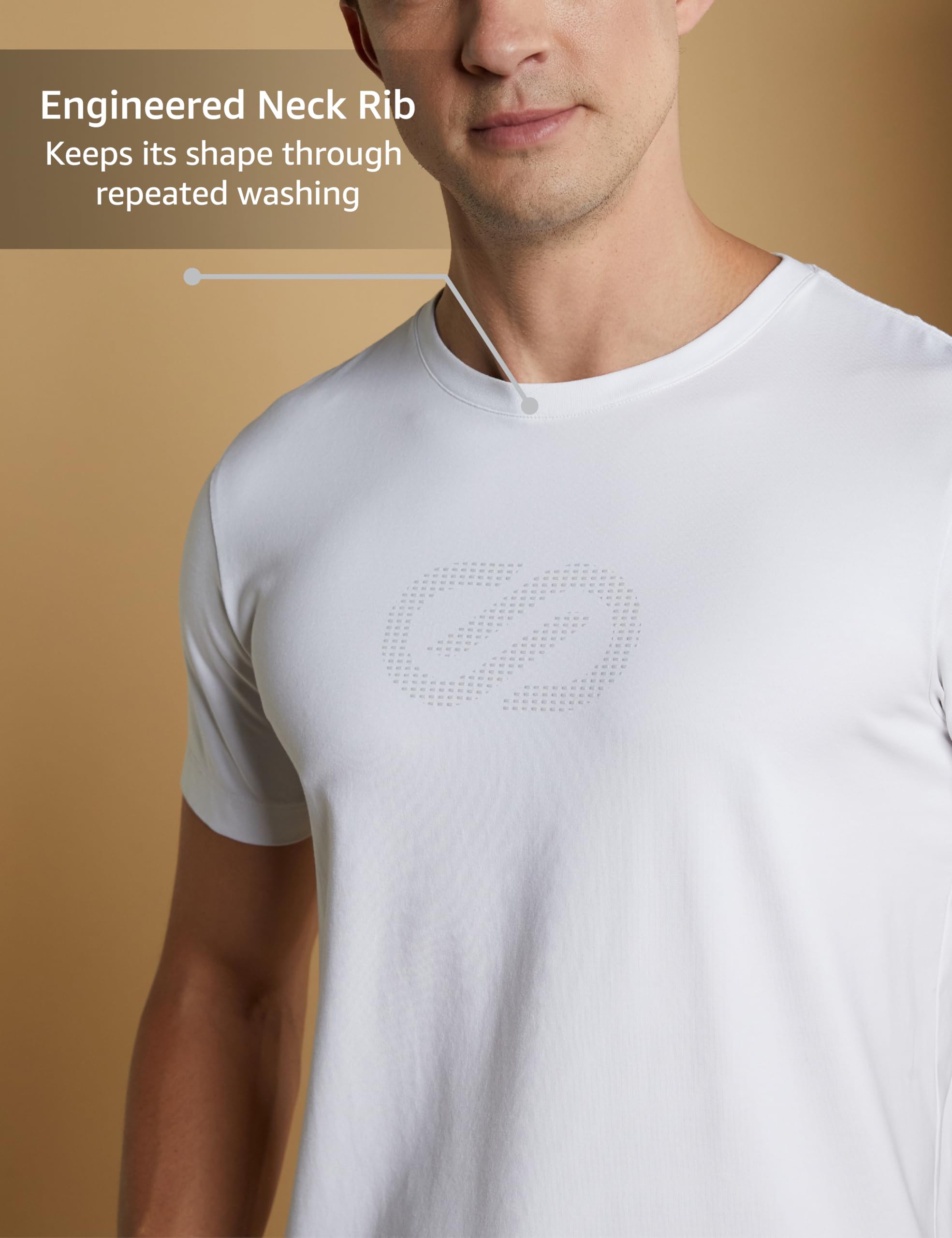 Symbol Men's Stretch Cotton T-Shirt - White - Image 4