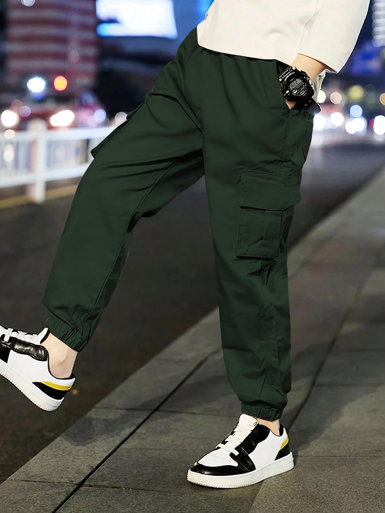 TAGAS Boys Cargo Pant - Green - Image 2