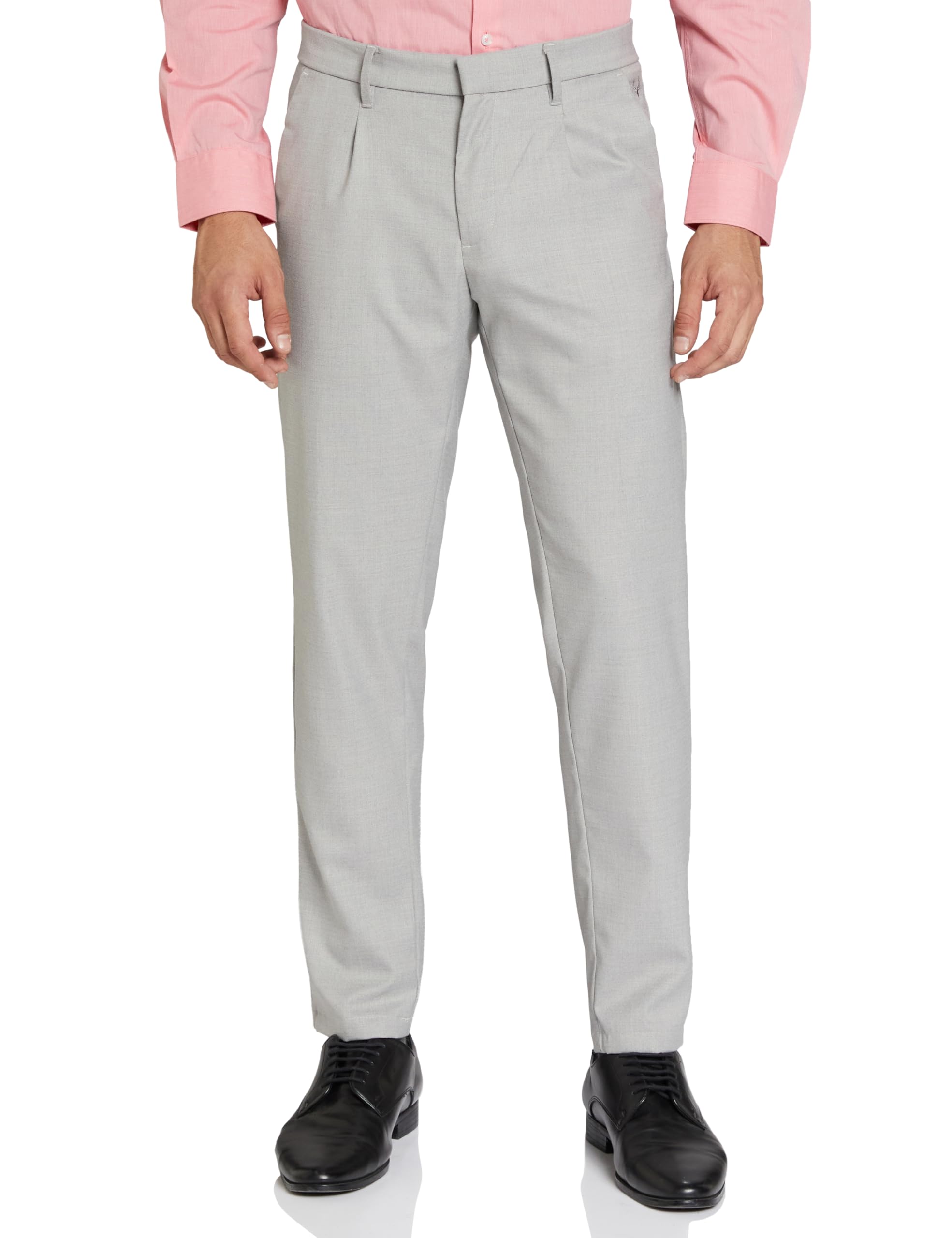 Allen Solly Men's Grey Casual Trousers