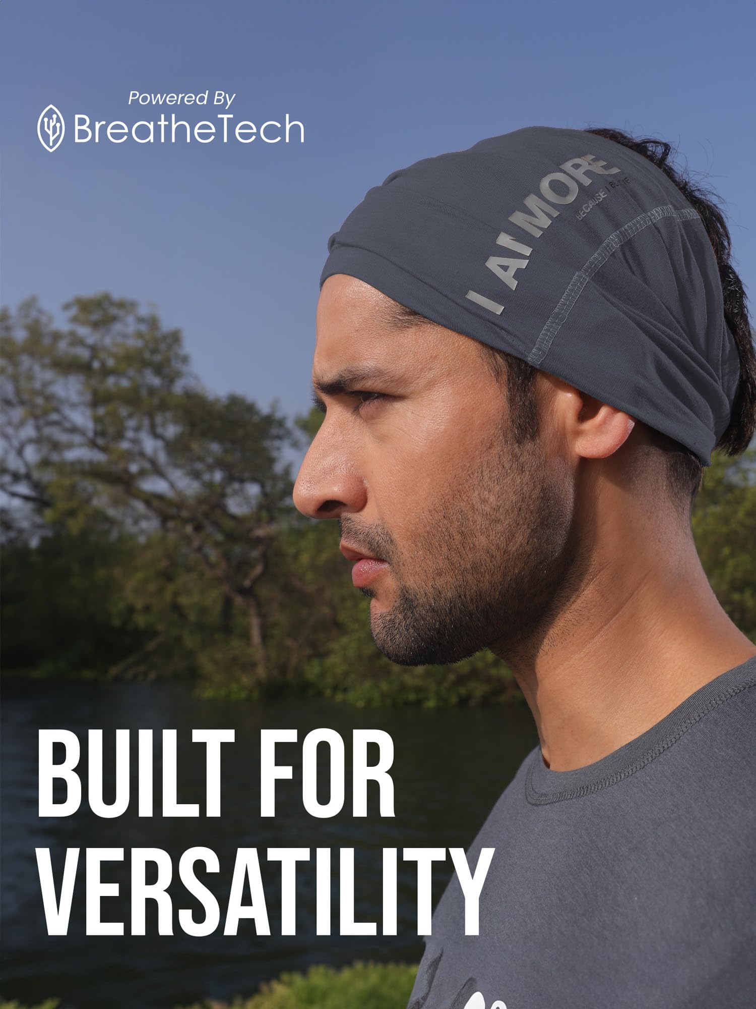 Freecultr Unisex Bamboo Bandana - Black - Image 3