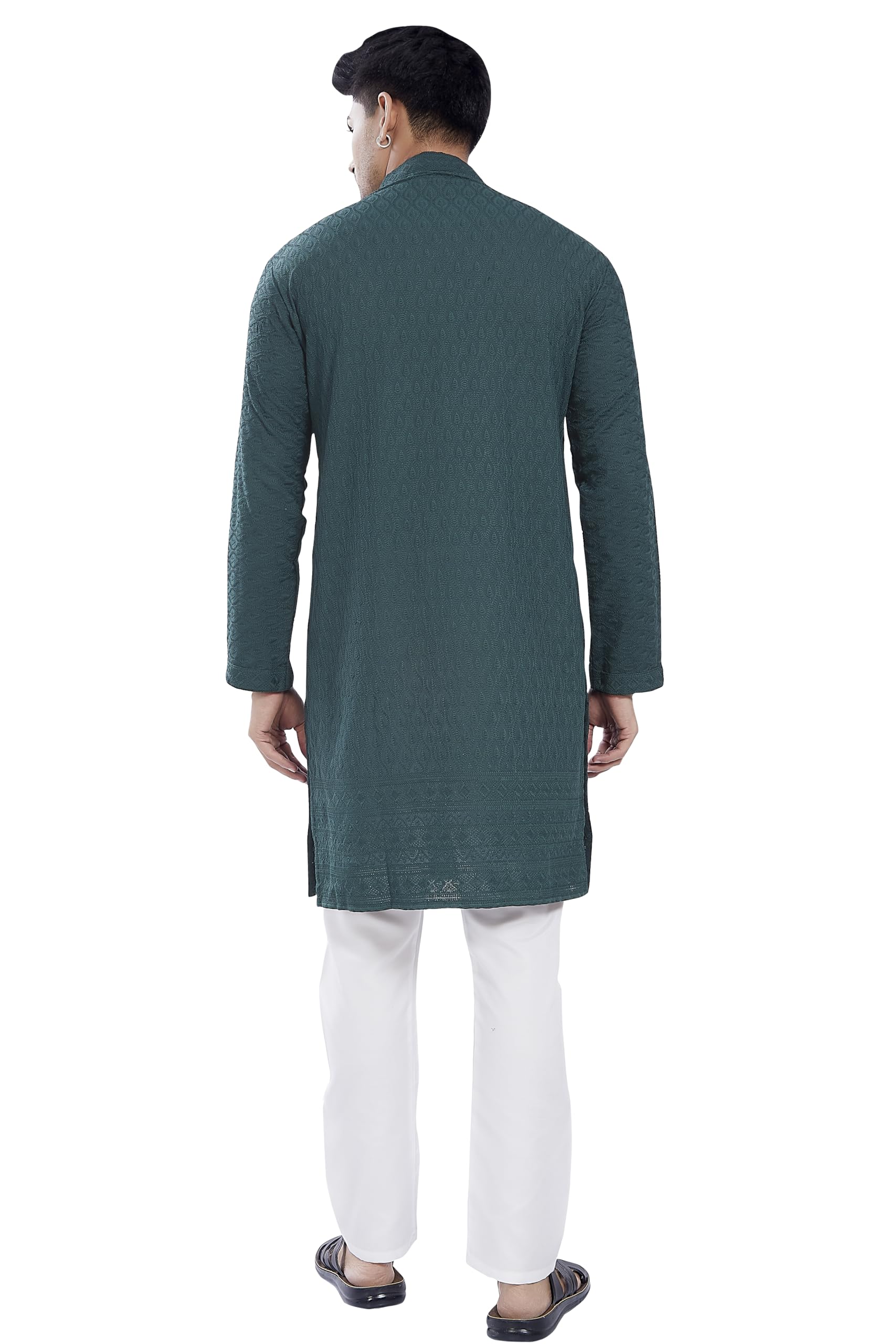 DIVISIVE Men's Kurta - Bottle Green - Image 4