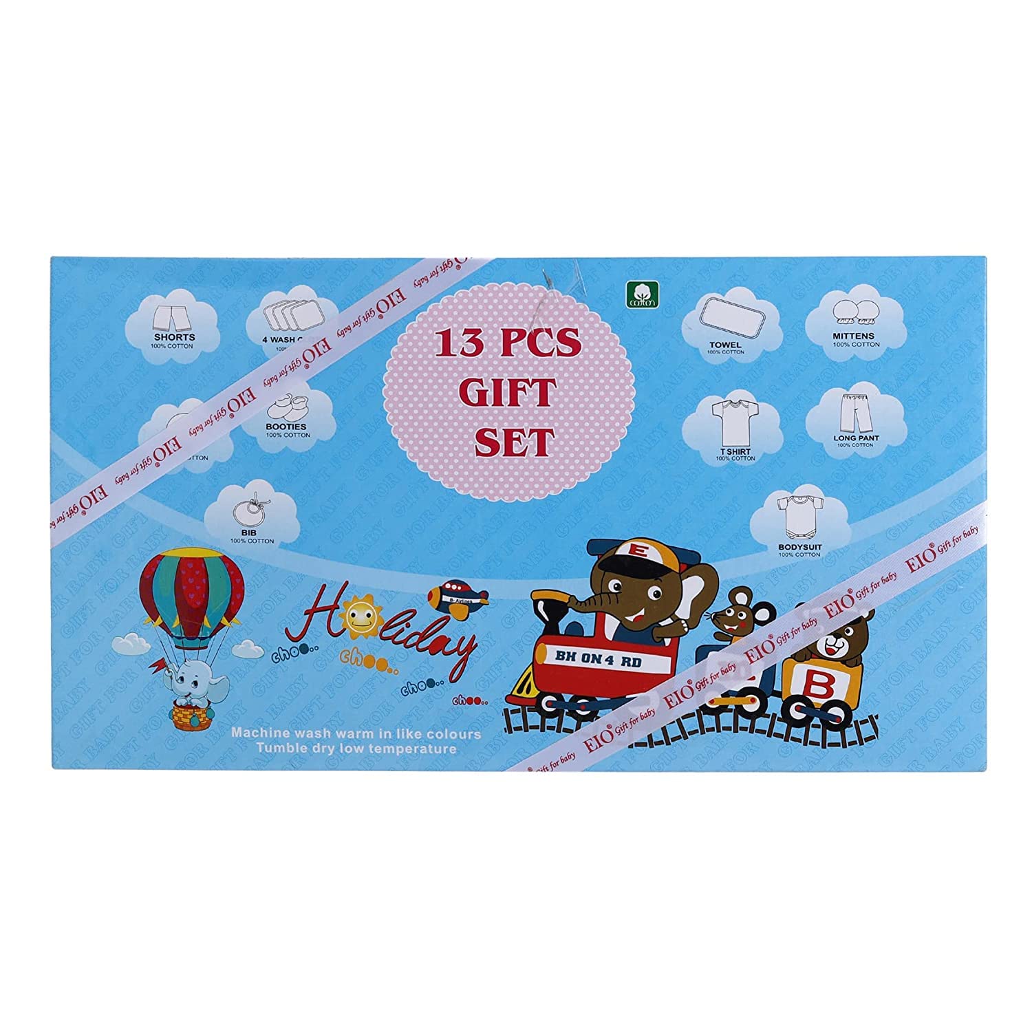 EIO Baby Newborn Baby Gift Set - Yellow Cotton - Image 4