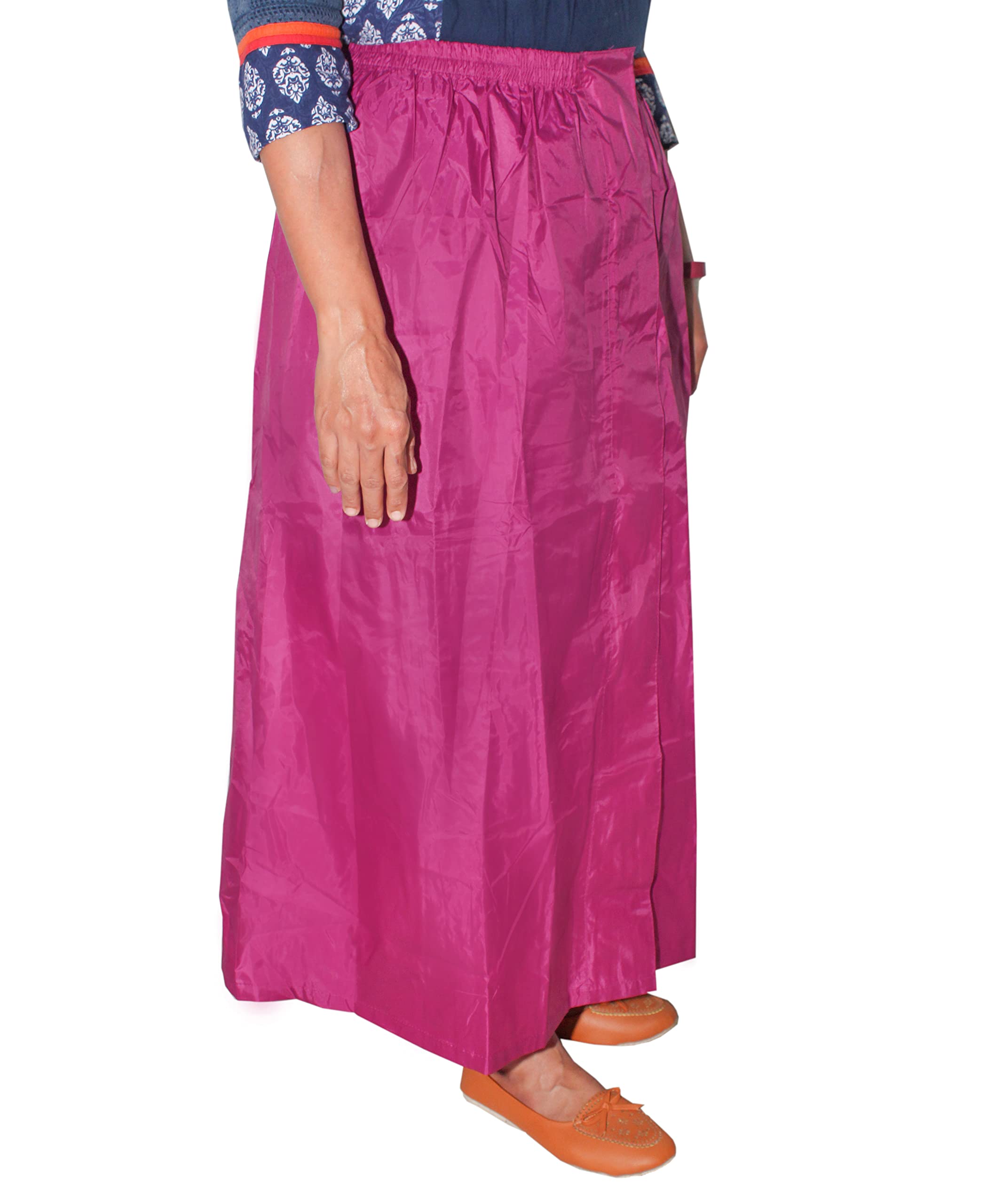 Goodluck Womens Nylon Skirt for Rainywear - Dark Pink - Image 2