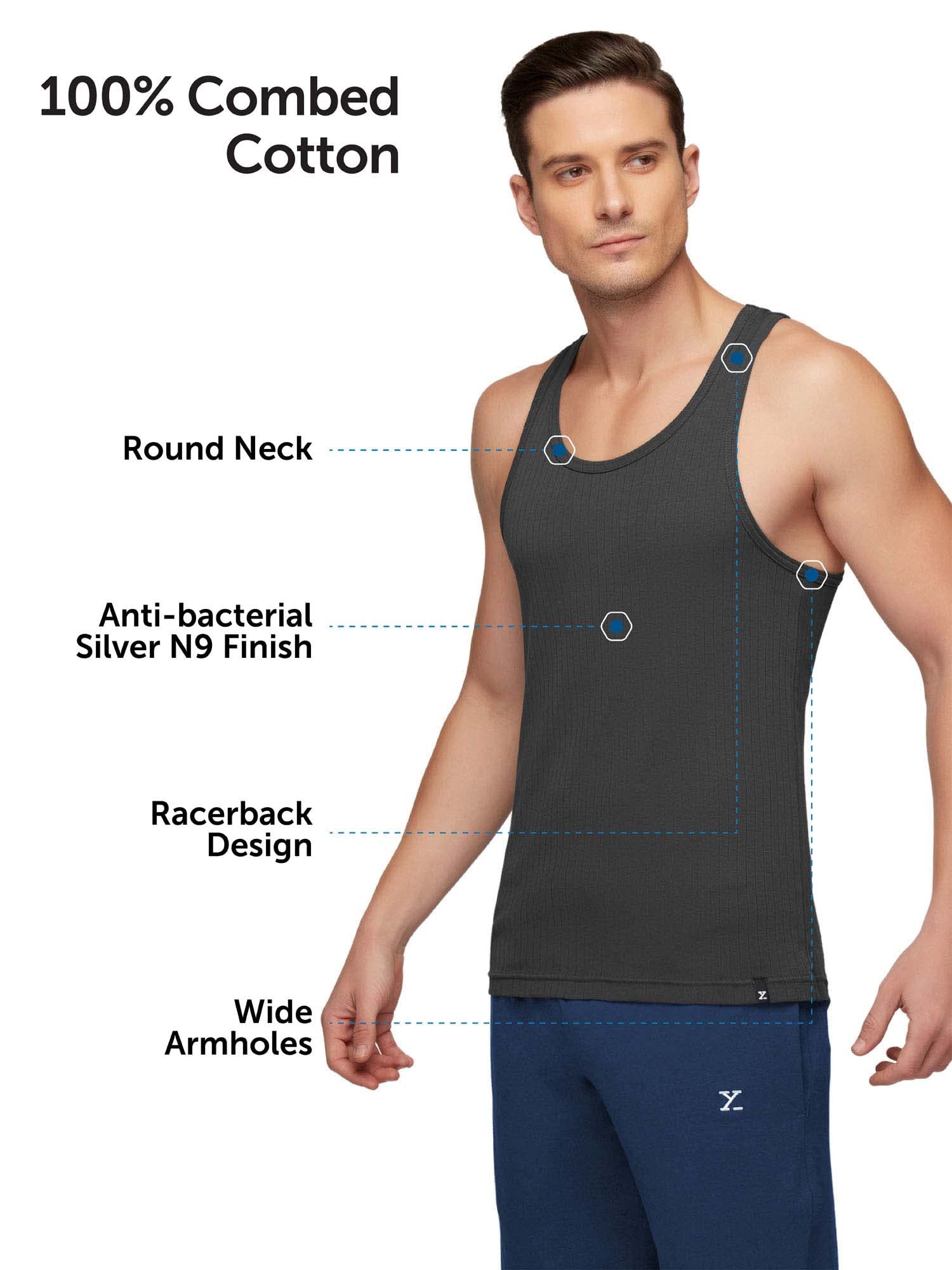 XYXX Men's Cotton Vest - Image 4