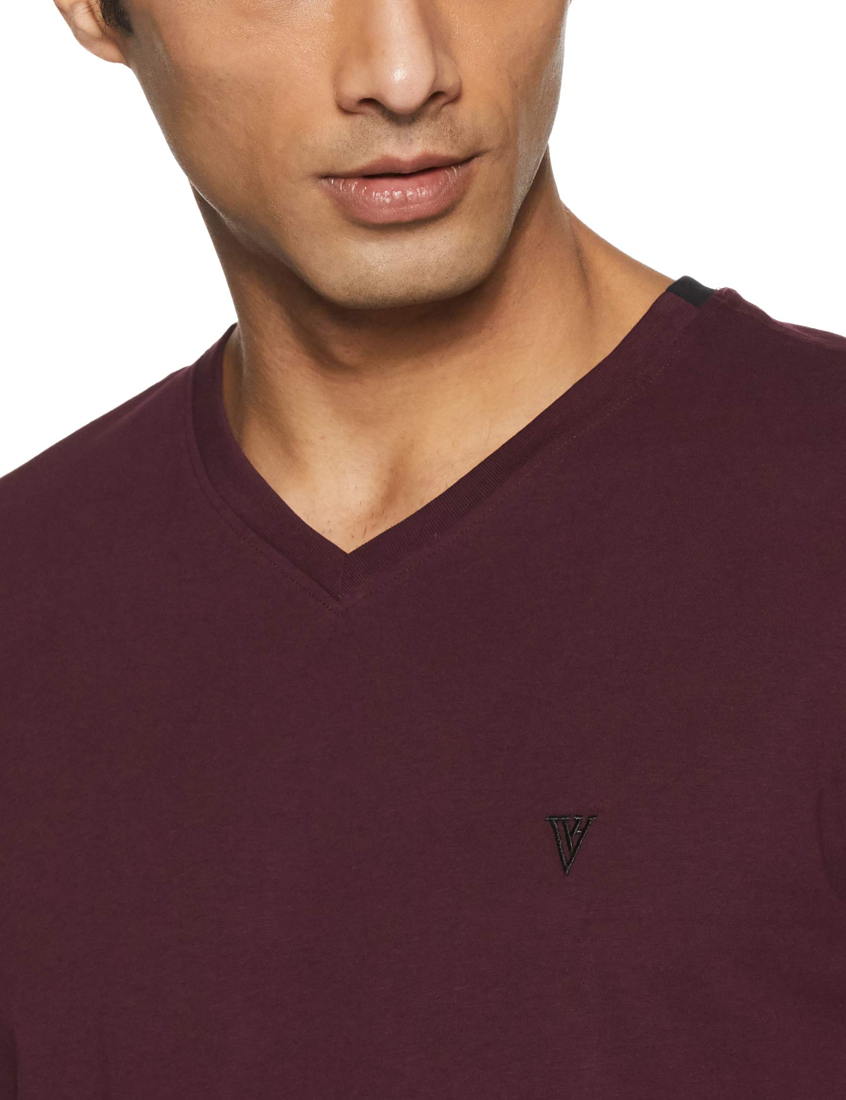 Van Heusen Men's Athleisure T-Shirt - Port Wine - Image 3